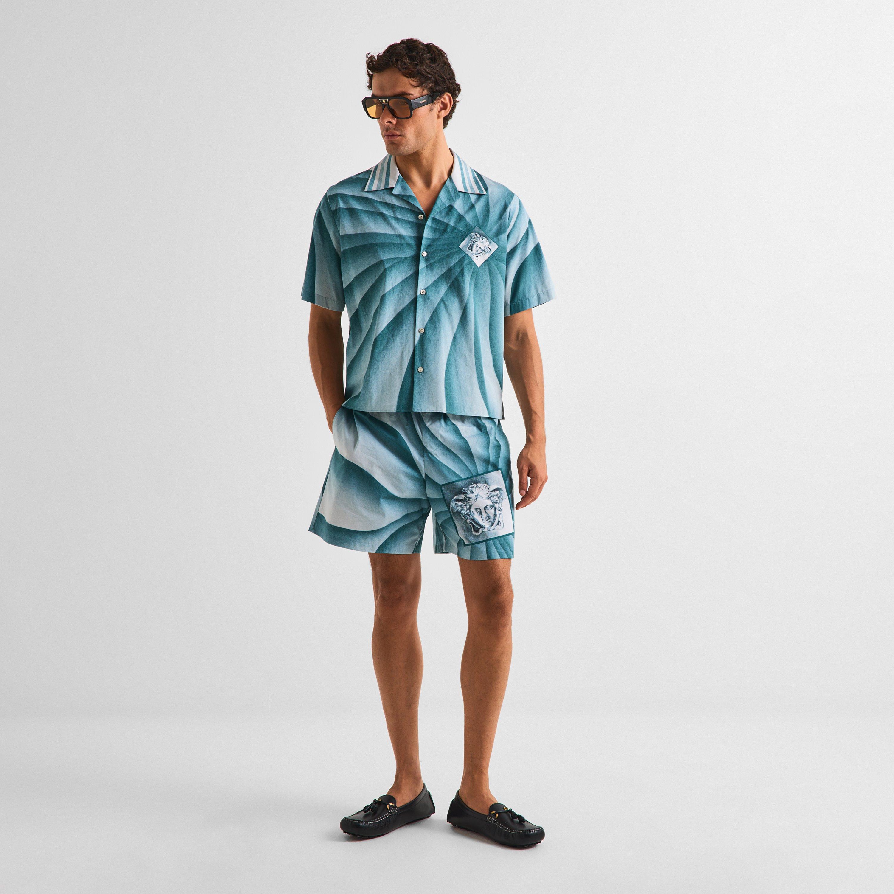Light Teal - Versace - Versace Vortex Shirt Sn63 - 6