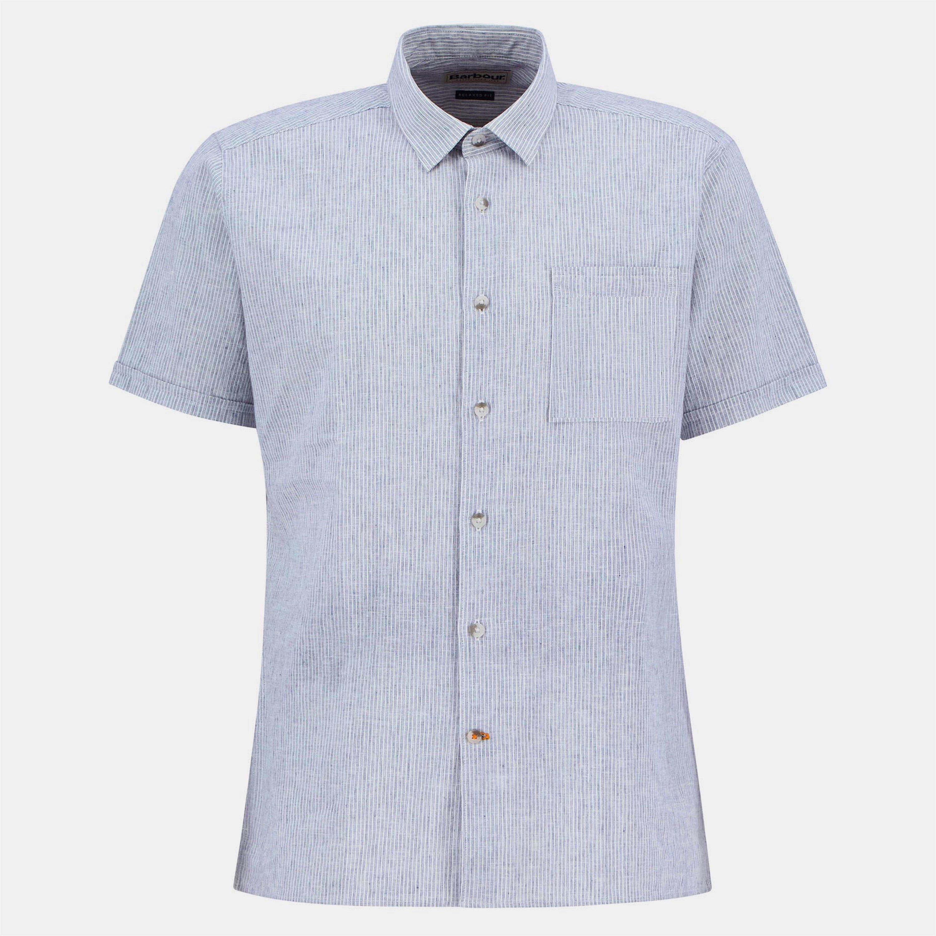 Bleached Blue - Barbour - Tindale Striped Short Sleeve Shirt - 1
