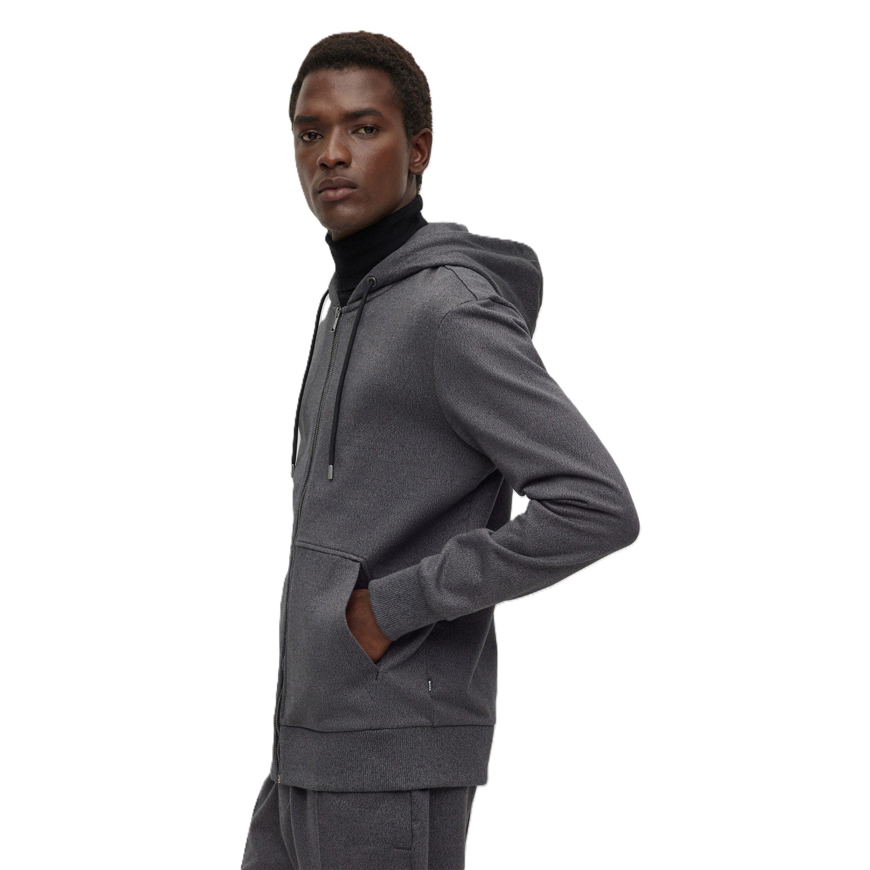 Black - Boss - Men's Steele Jk Full Zip Hoodie - 3