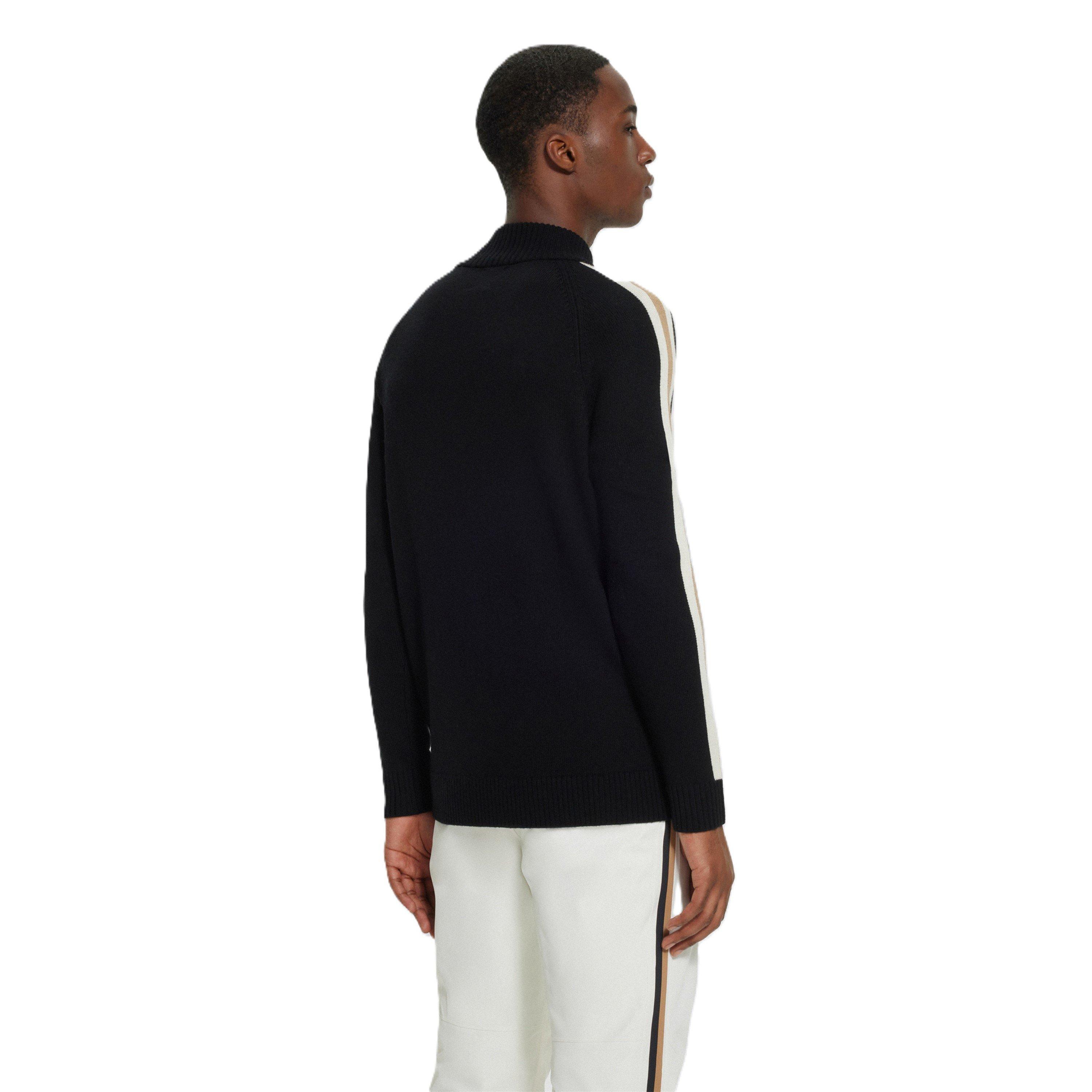 Black - Boss - Men's Quarter-Zip Fleece - 2