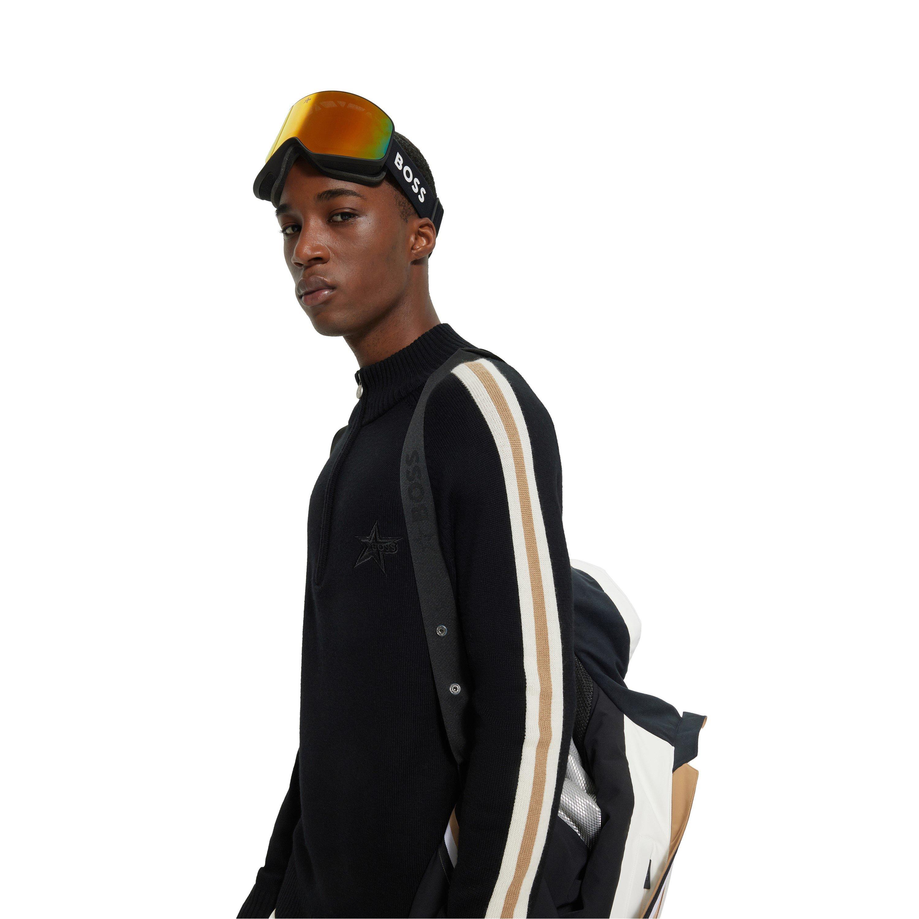 Black - Boss - Men's Quarter-Zip Fleece - 4