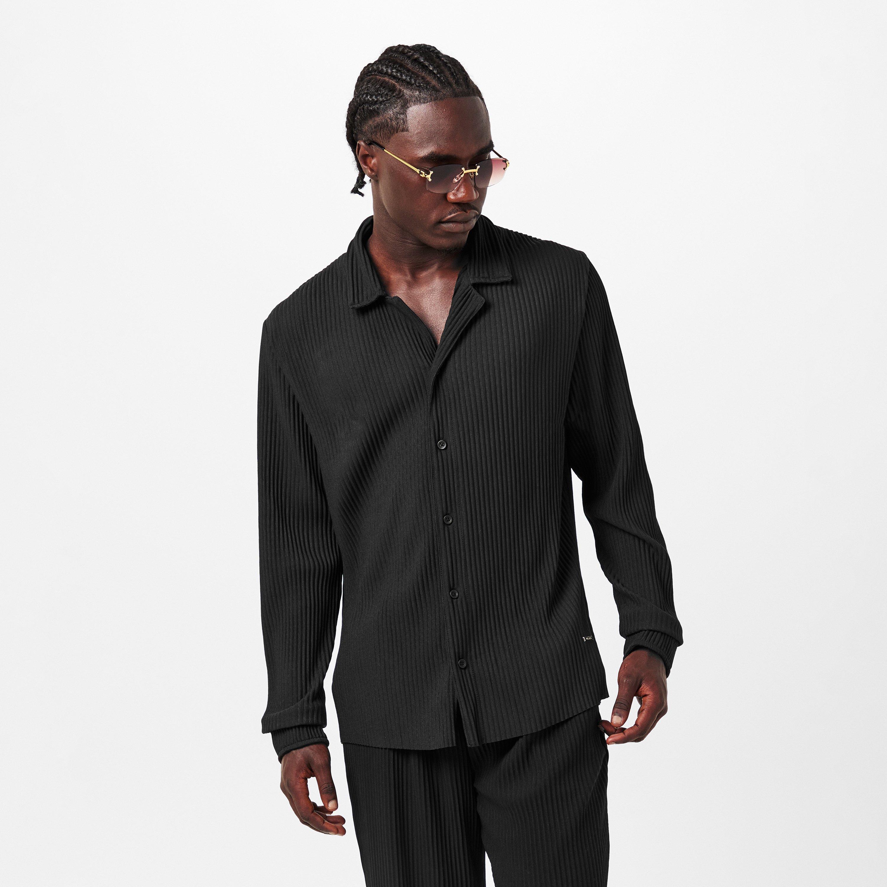 Black - BELIER - Men's Long-Sleeve Shirt - 3