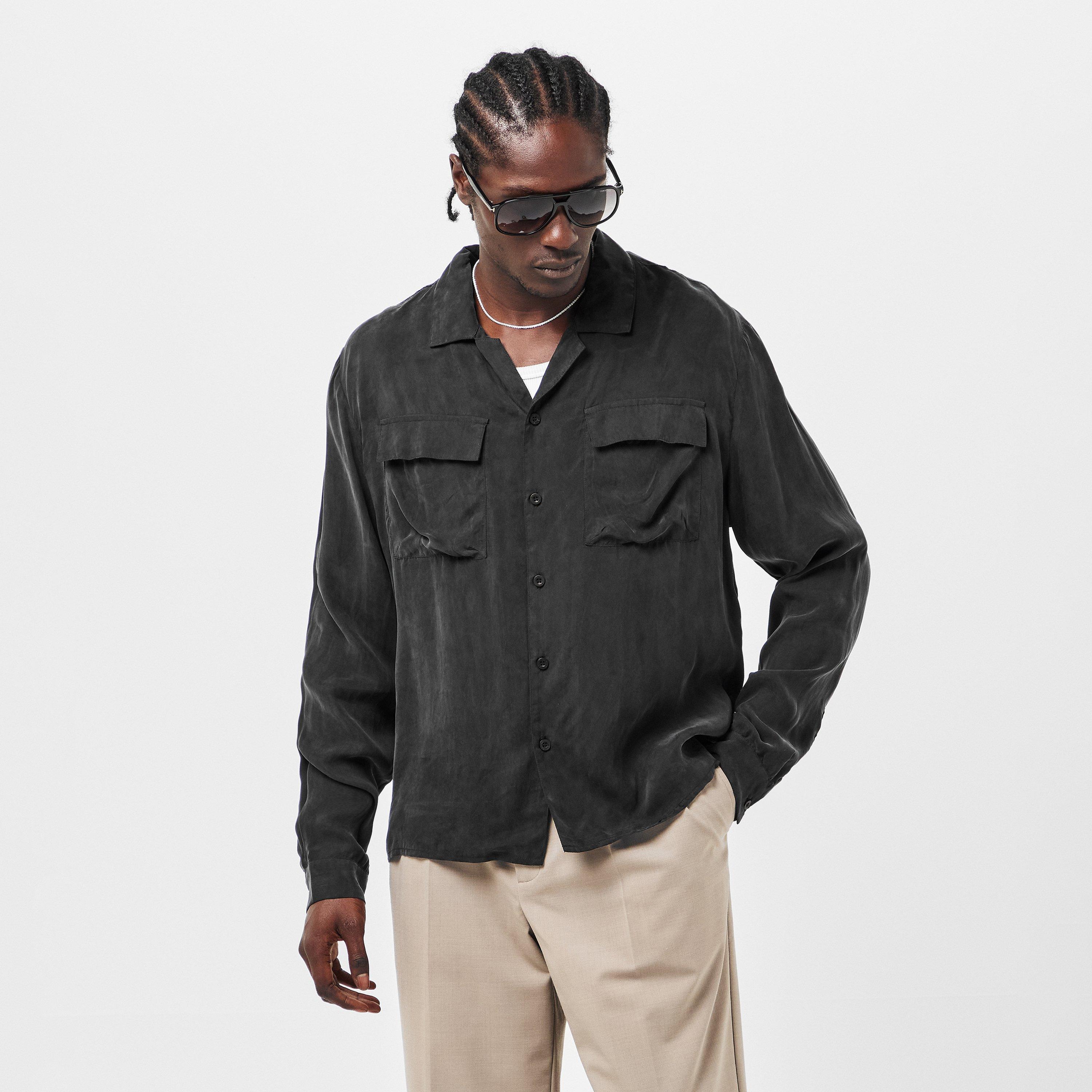 Black - BELIER - Men's Long-Sleeve Shirt - 3