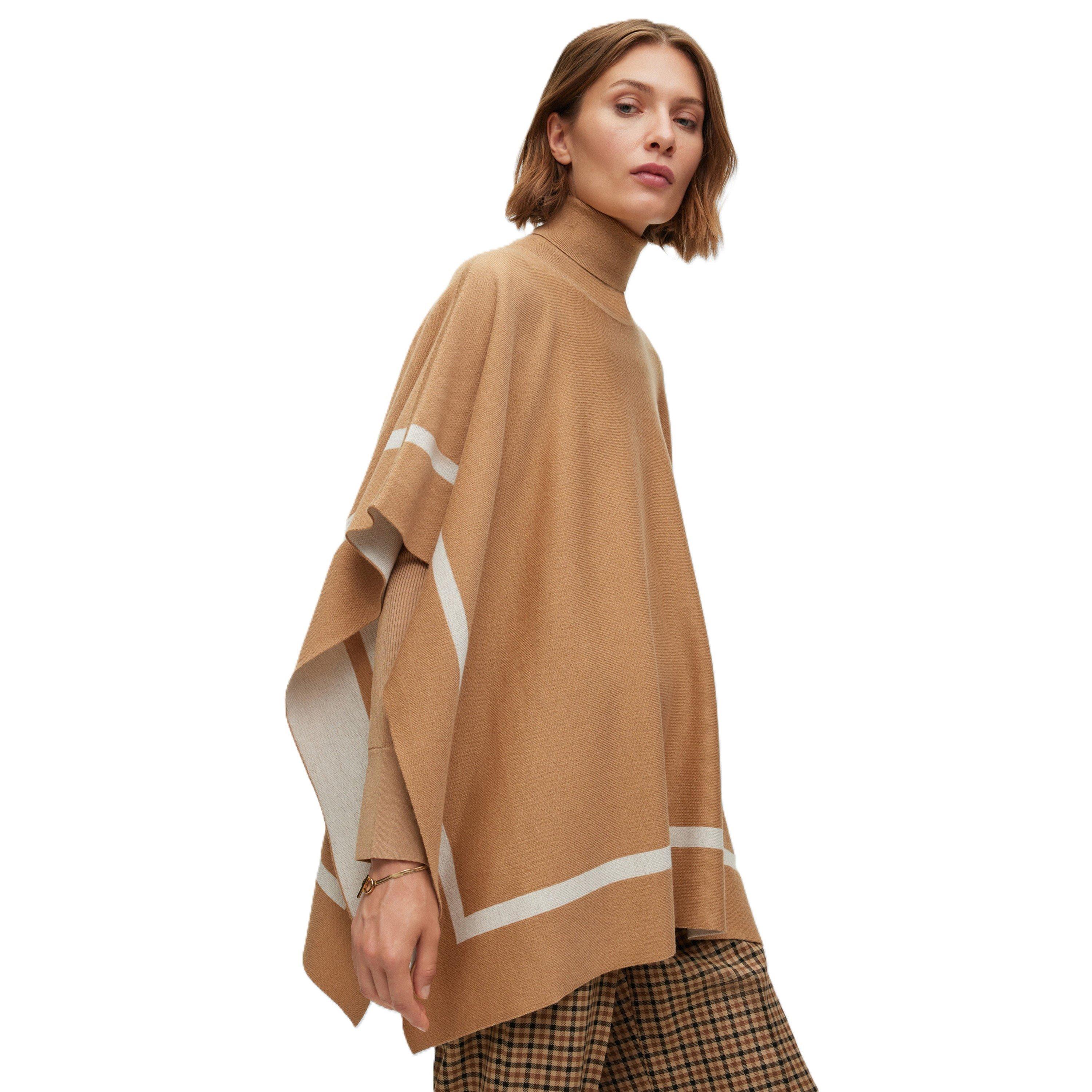 Beige - Boss - Women's Lia Poncho - 2