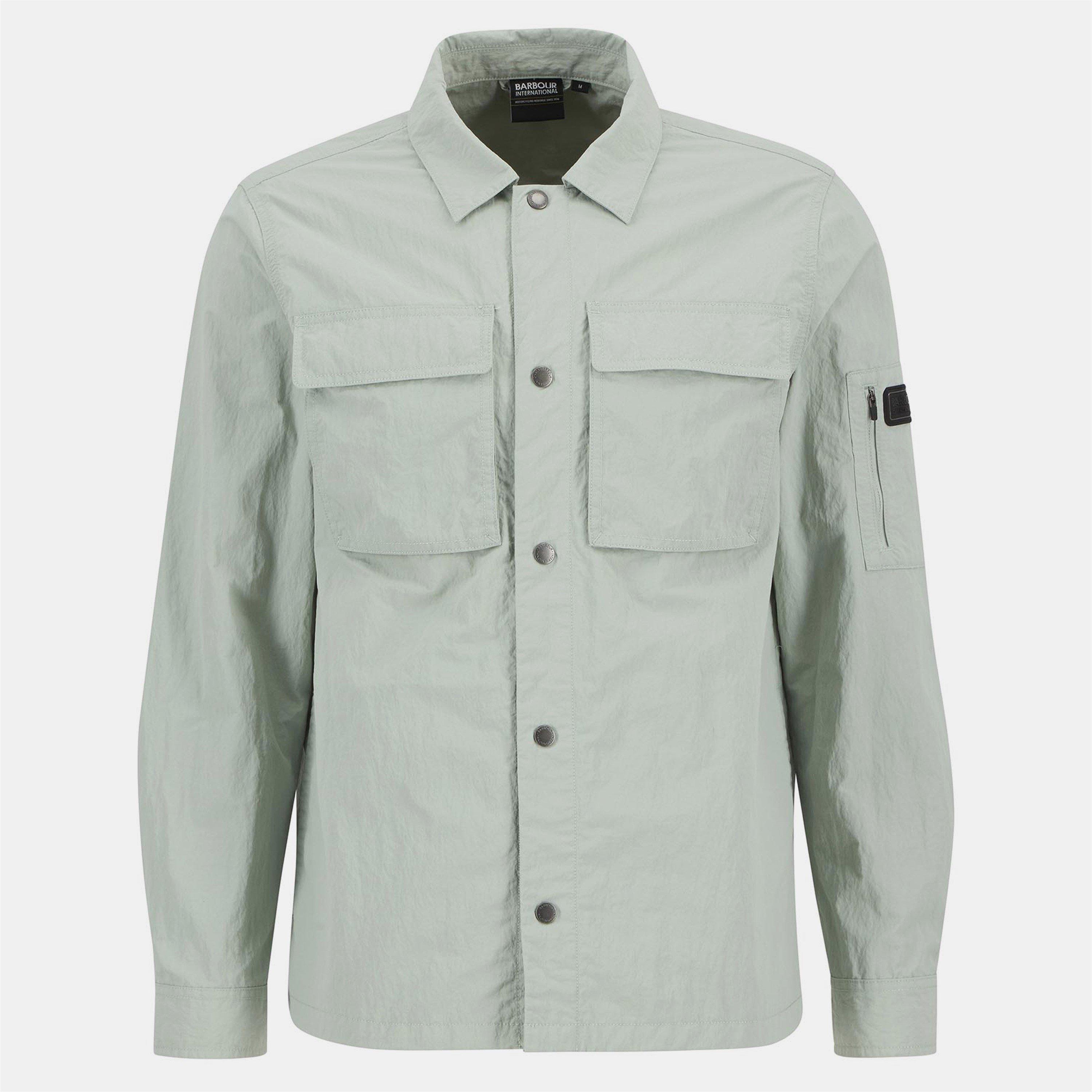 Mineral Grey - Barbour International - Men's B.Intense Scots Long Sleeve Tailored Fit Shirt - 1