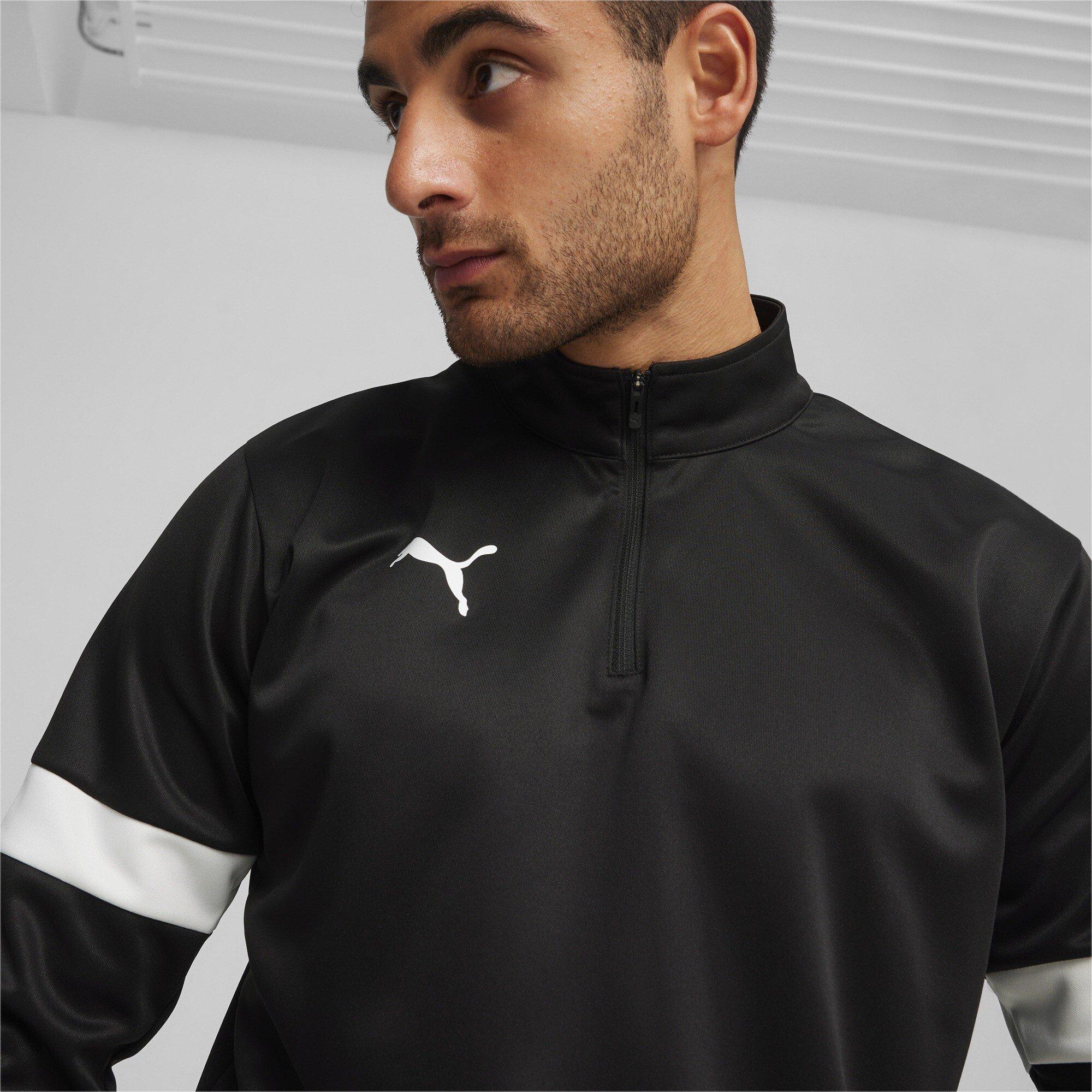 Crno/Bijelo - Puma - Individualrise 1/4 Zip Top Drill Mens - 5
