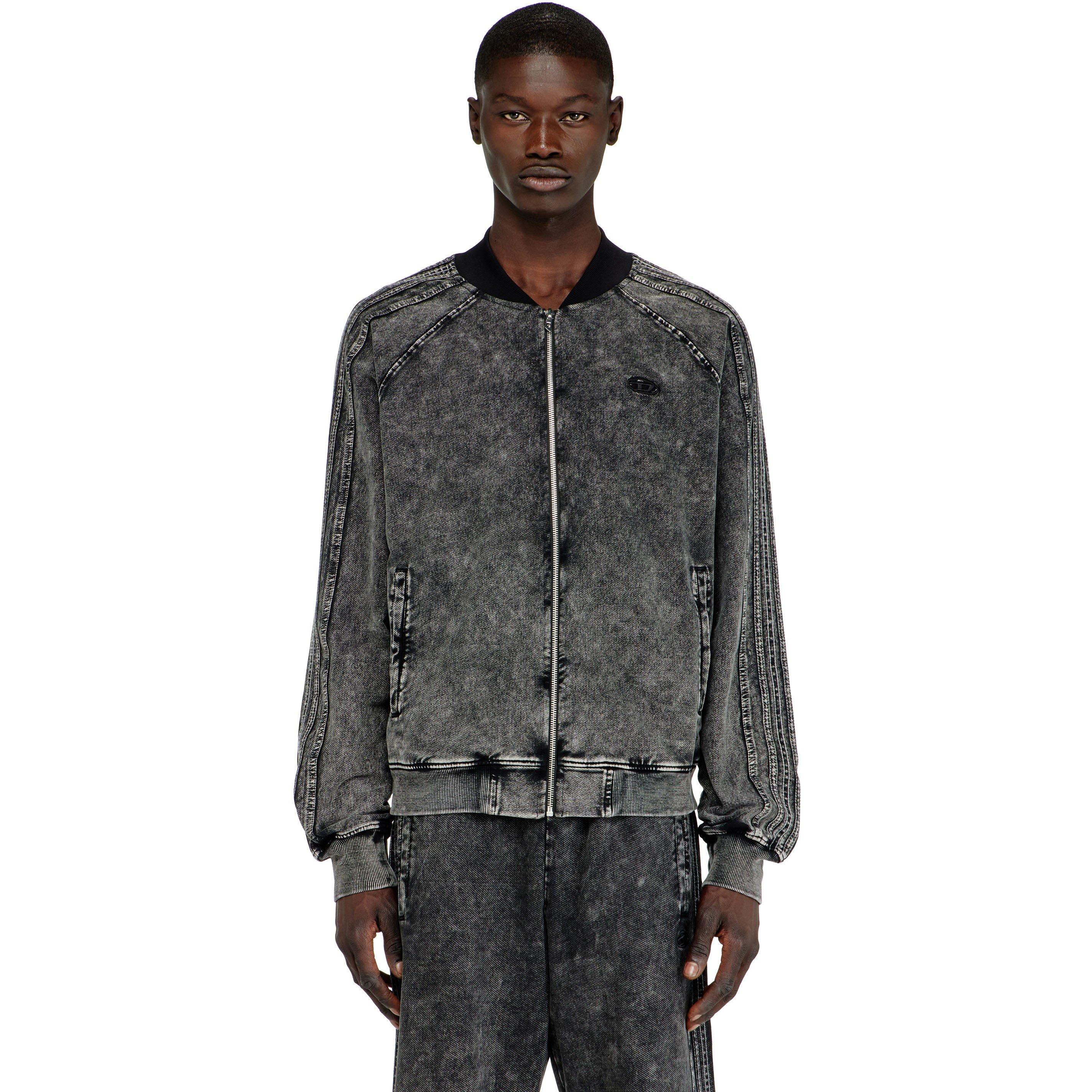 Grey - Diesel - Men's Full Zip Fleece - 1
