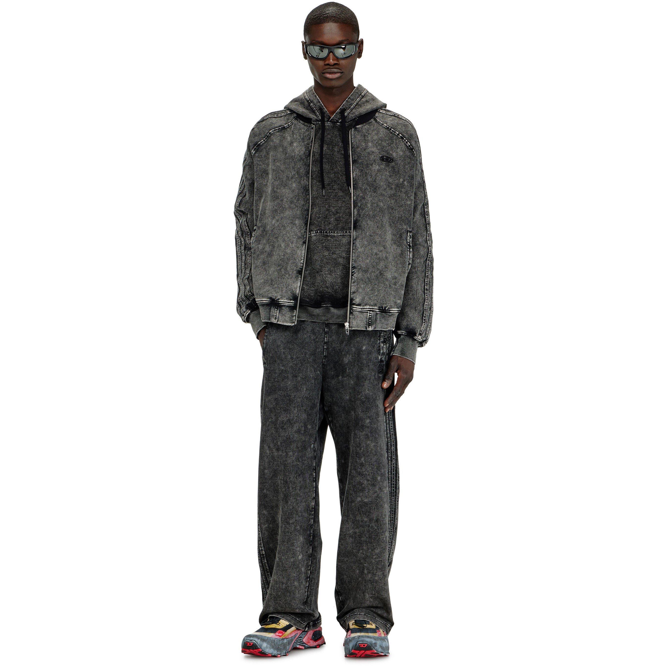 Grey - Diesel - Men's Full Zip Fleece - 3