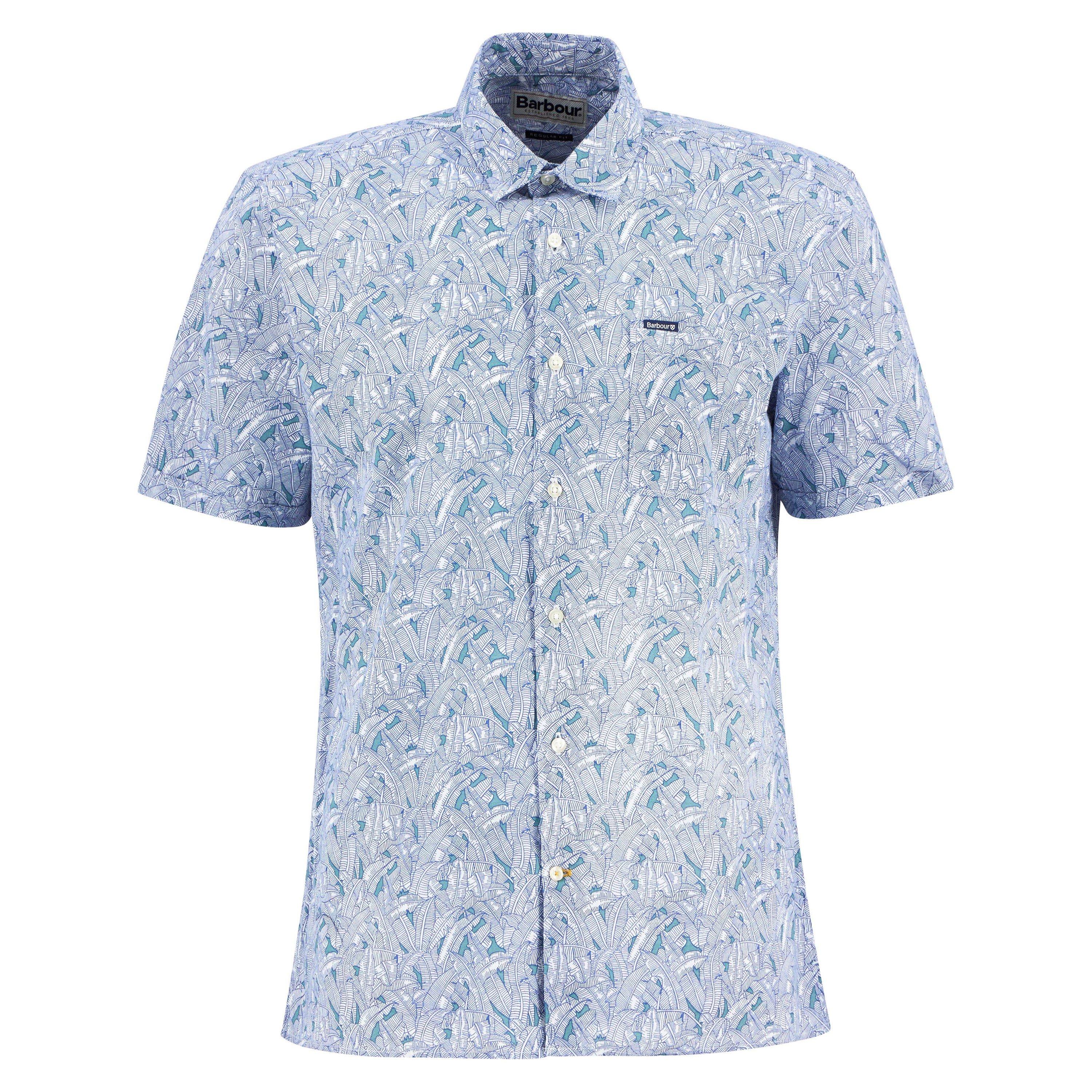 Blue BL33 - Barbour - Men's Patterned Short Sleeve Shirt - 1