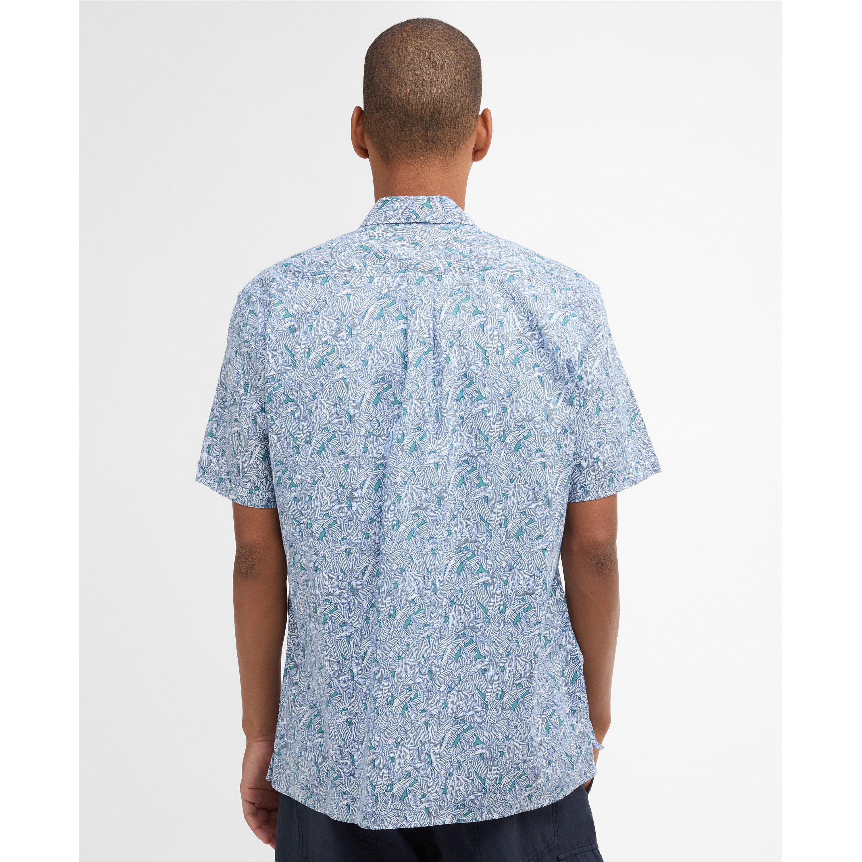 Blue BL33 - Barbour - Men's Patterned Short Sleeve Shirt - 3