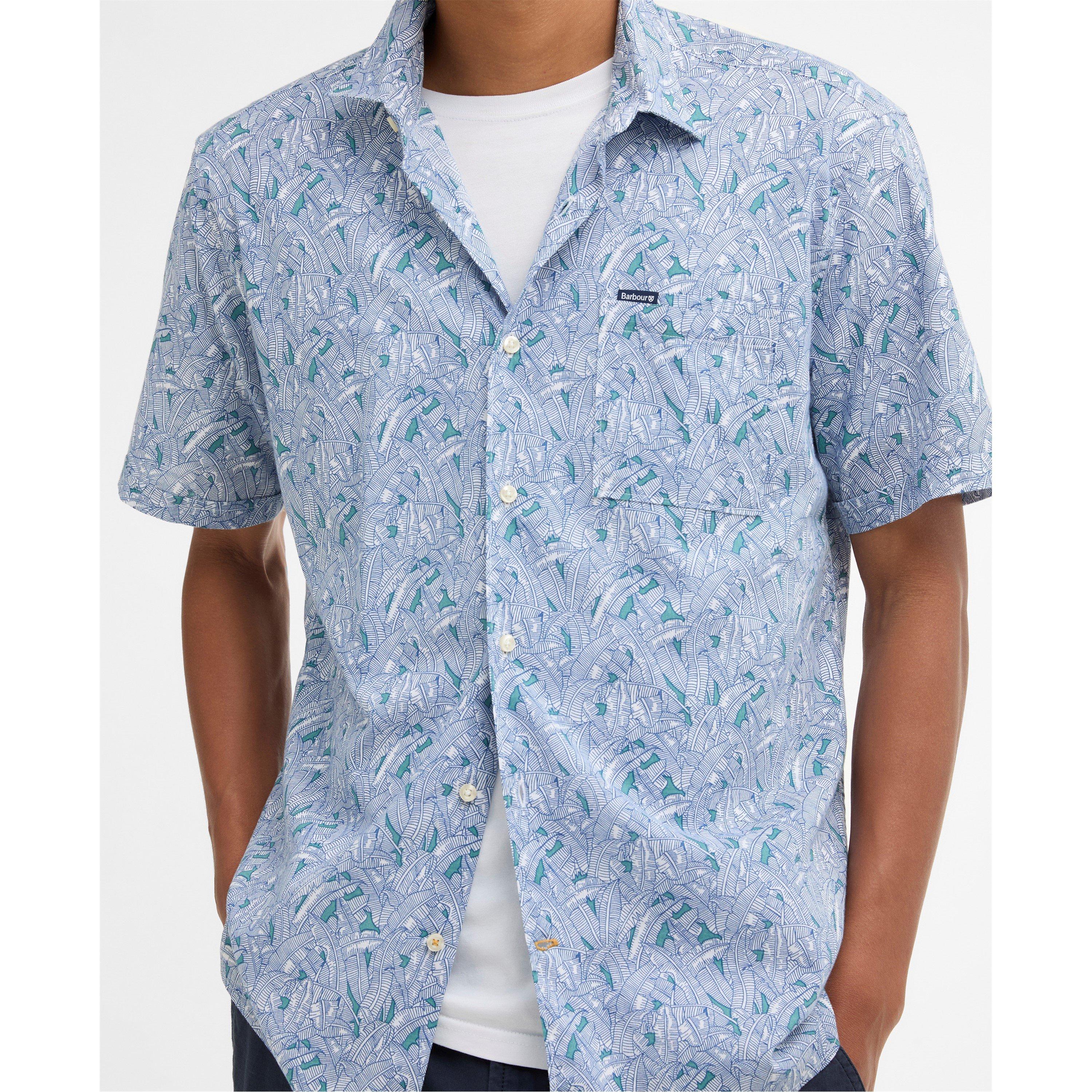 Blue BL33 - Barbour - Men's Patterned Short Sleeve Shirt - 4