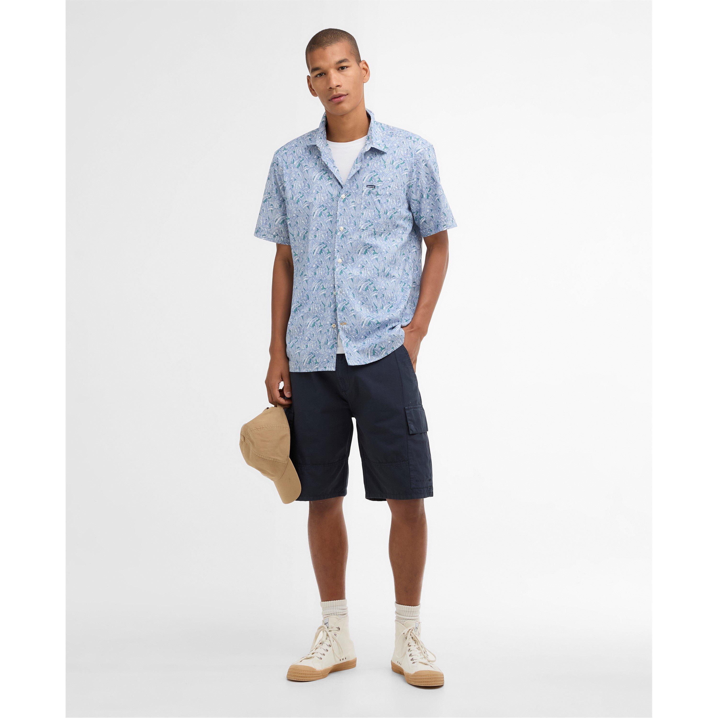 Blue BL33 - Barbour - Men's Patterned Short Sleeve Shirt - 5
