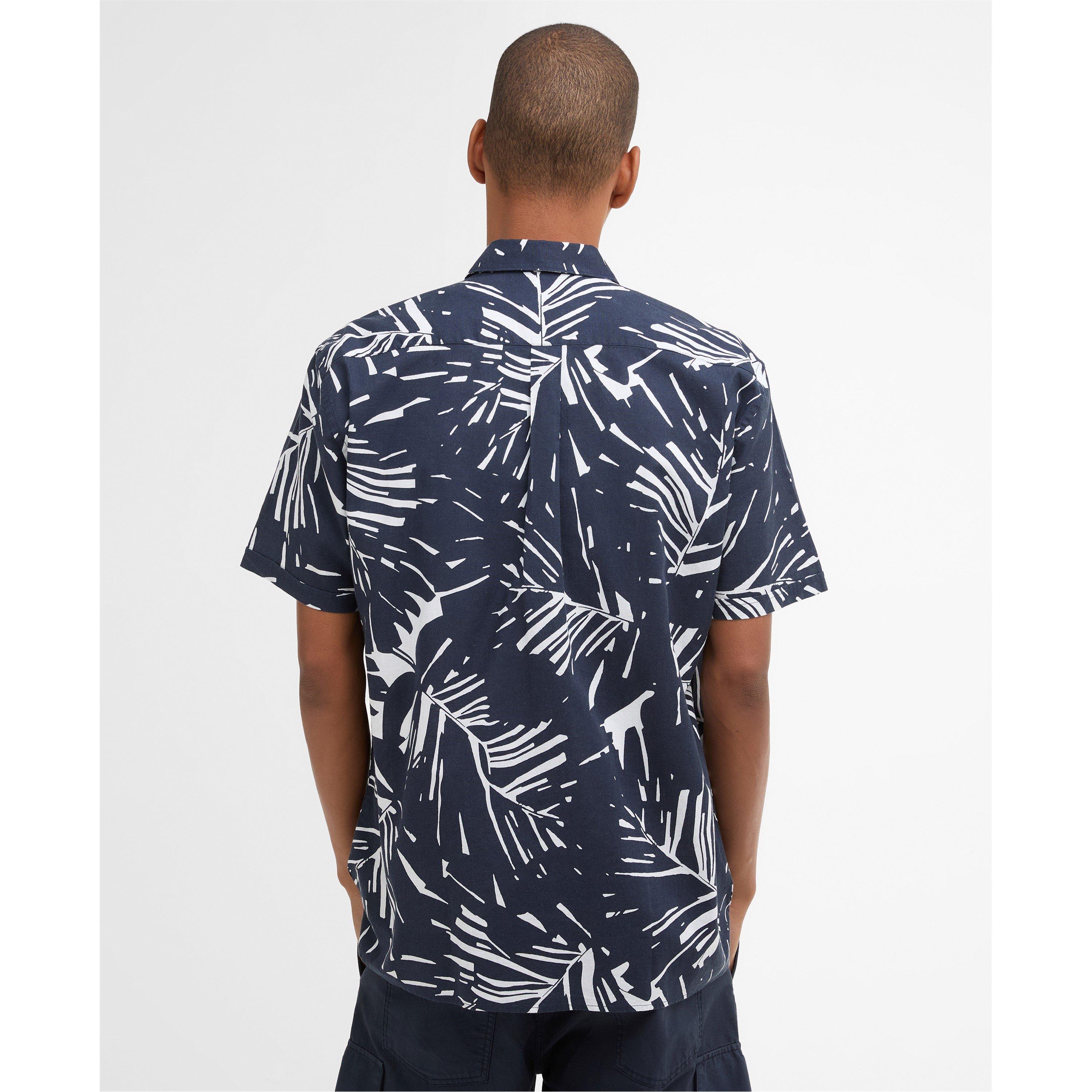 Navy NY91 - Barbour - Men's Short Sleeve Patterned Shirt - 3