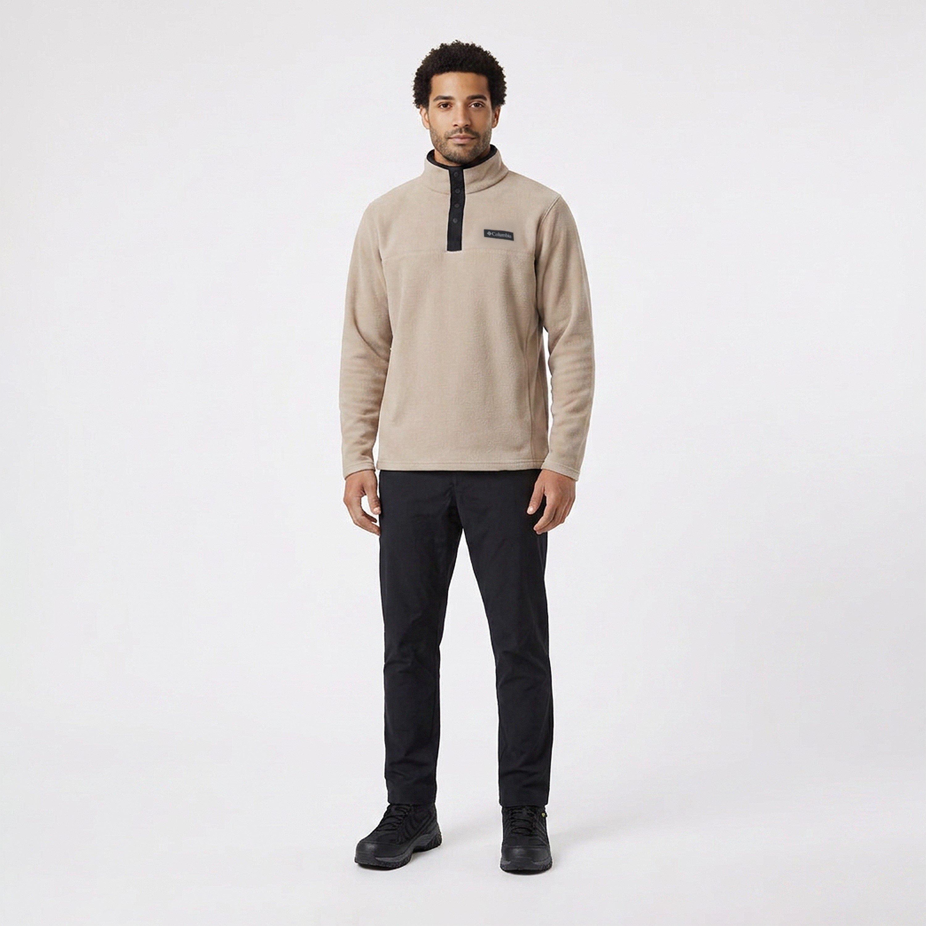 A Fossil/Blk - Columbia - Steens Mountain™ Half Snap fleece - 5