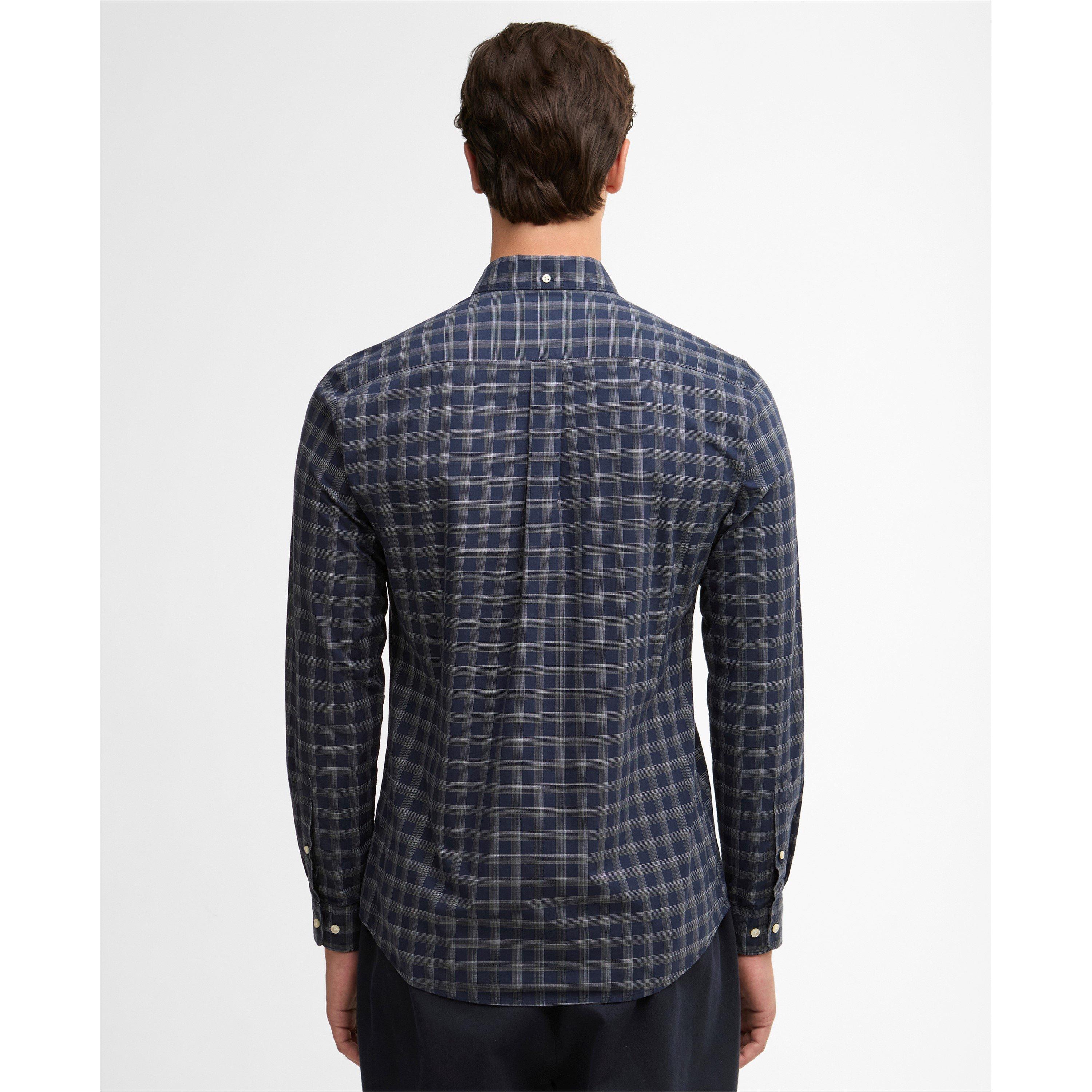 Navy NY91 - Barbour - Men's Patterned Short Sleeve Shirt - 3