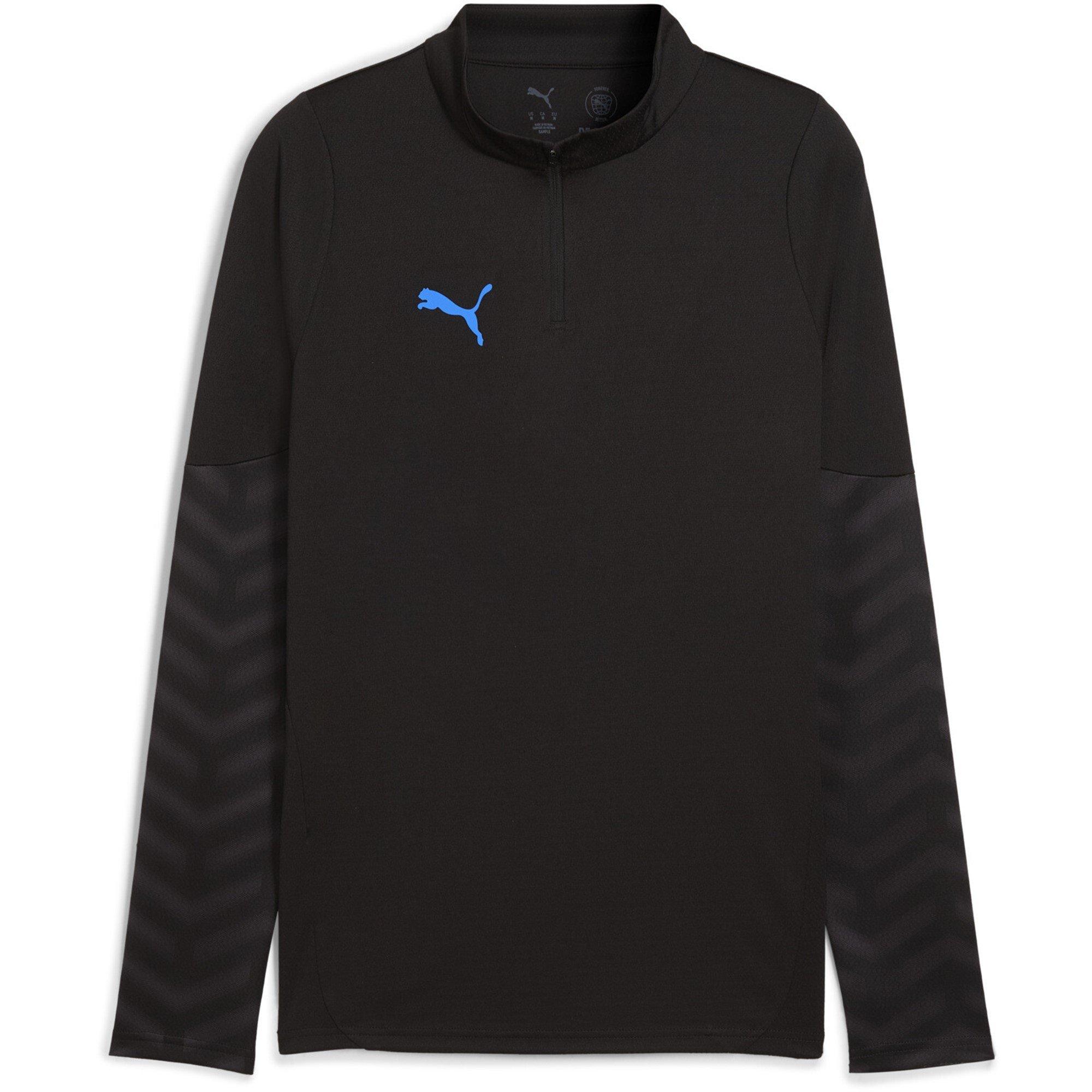 Puma  Individual Cup Drill Top Adults - Black/Blue - XL
