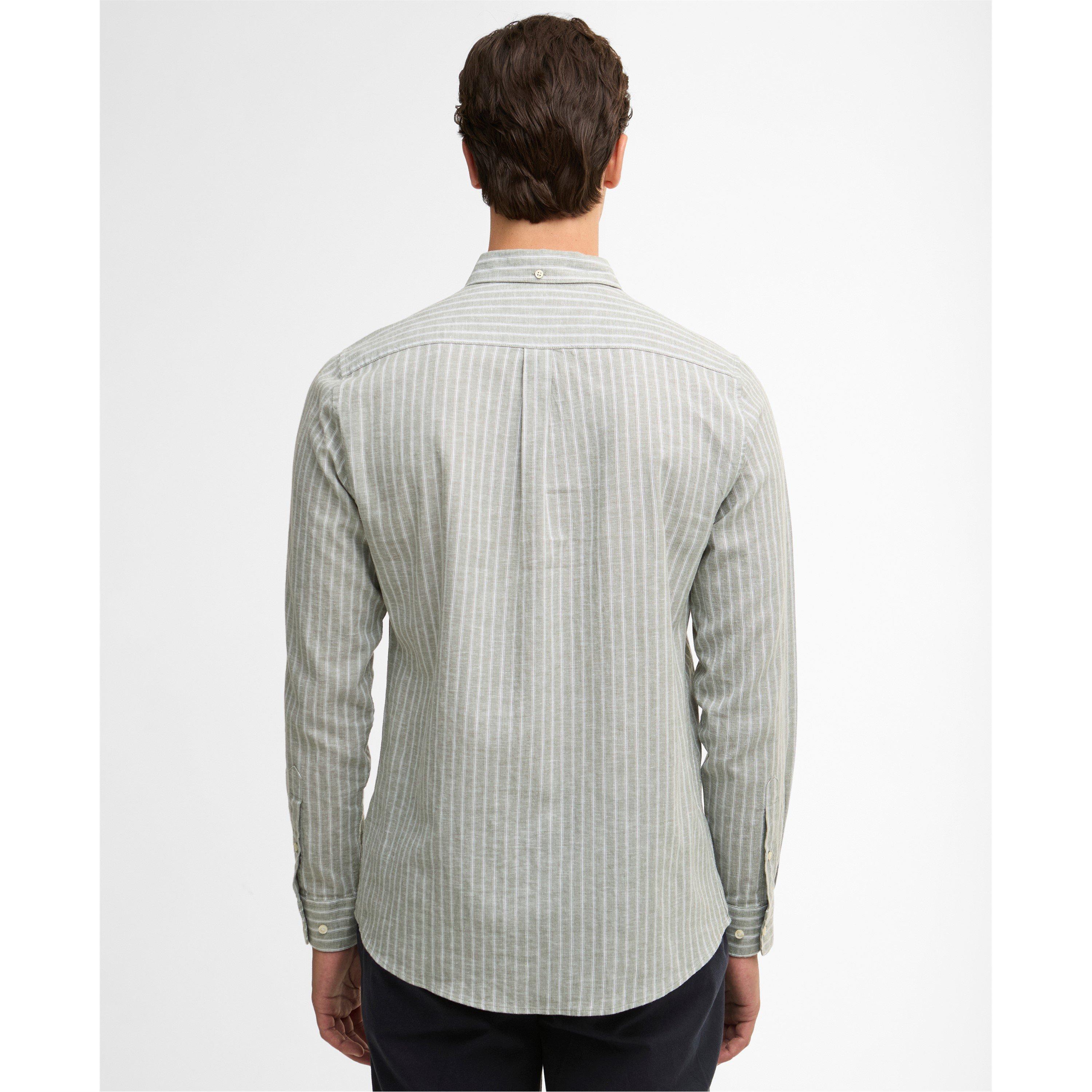Bleach Olv OL31 - Barbour - Mens Nelson Striped Long-Sleeved Tailored Shirt - 3