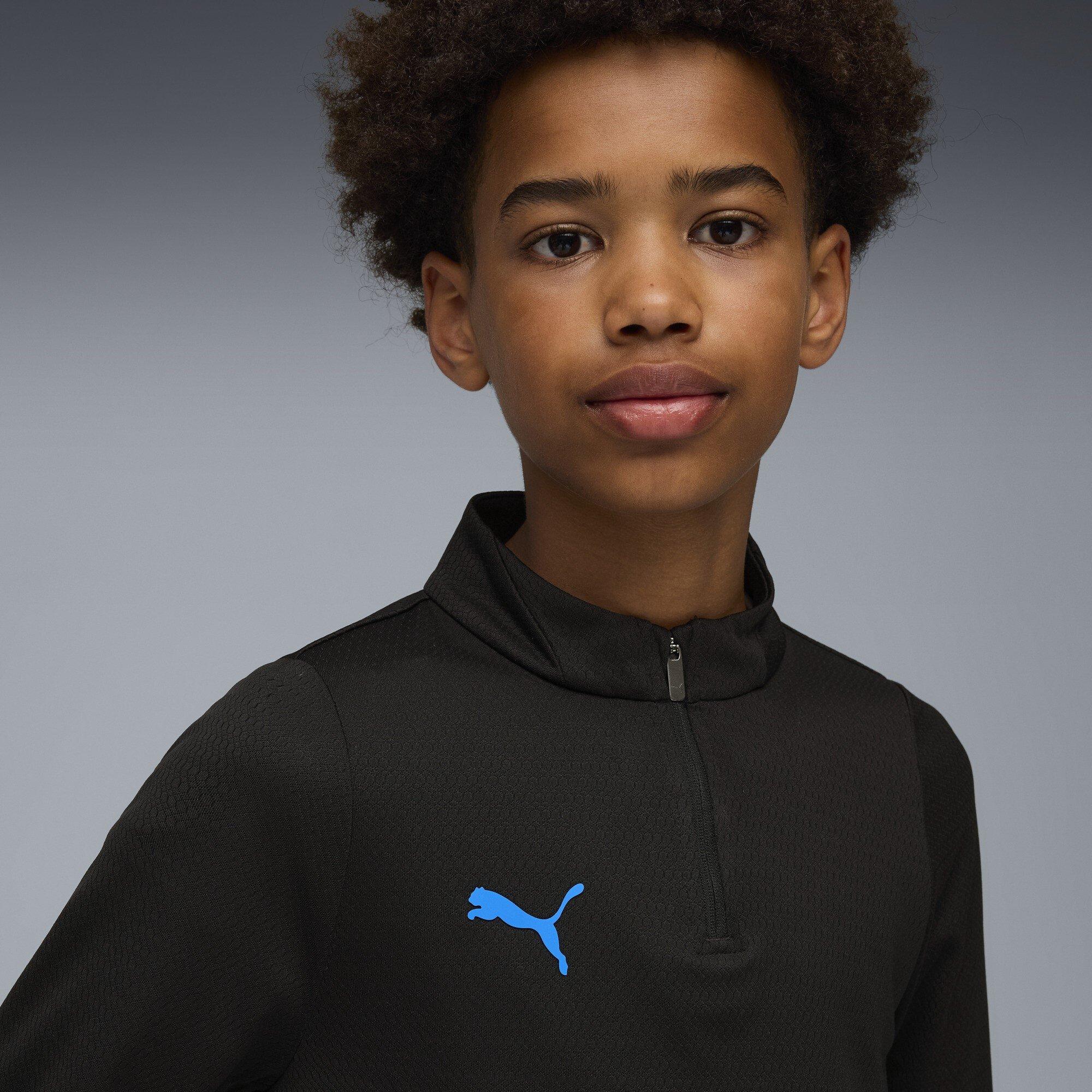 Black/Blue - Puma - Individual Cup Drill Top Juniors - 4