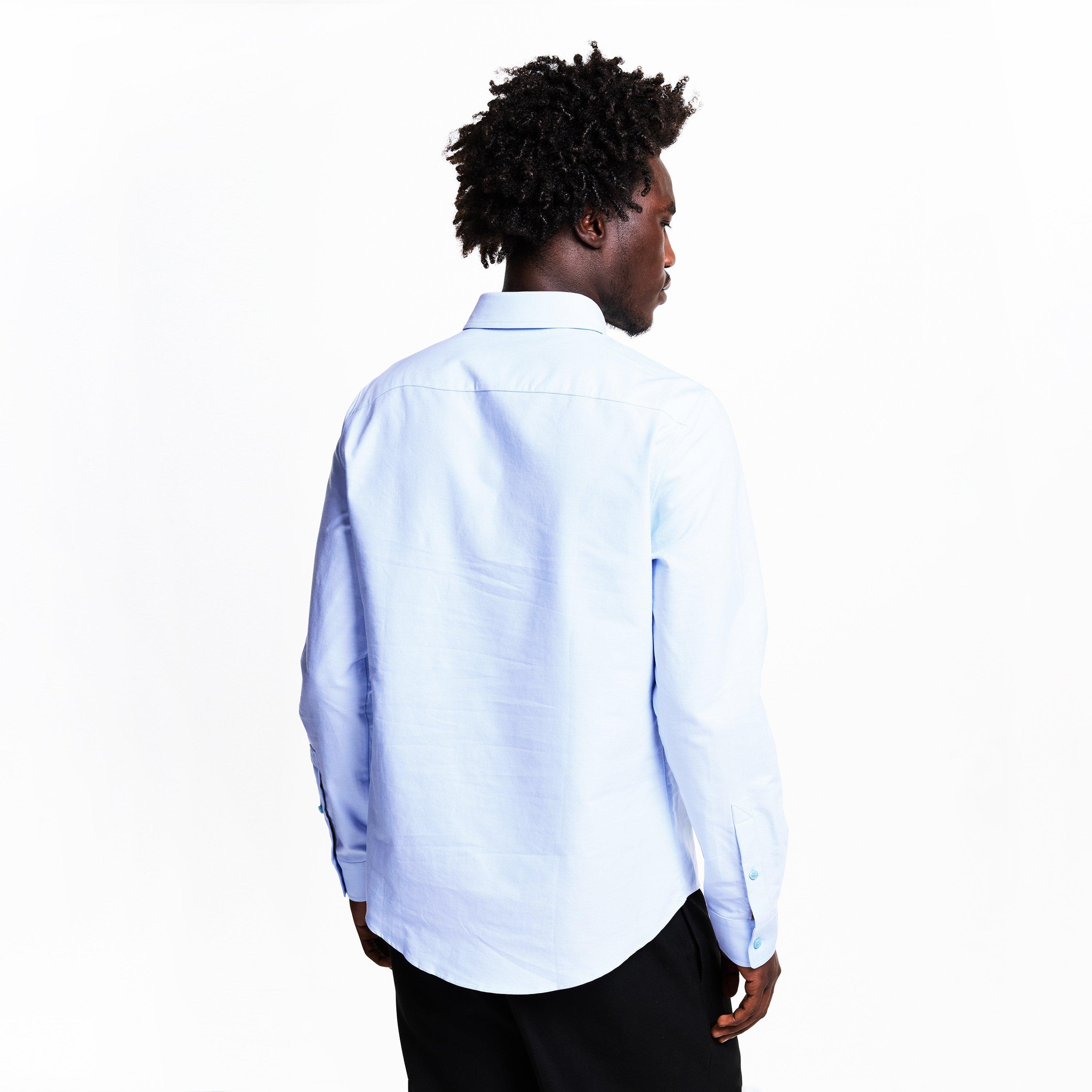 Burberry Brit メンズシャツ 水色 S Buttero Plain colour cotton shirt - Light Blue - Men|3991160