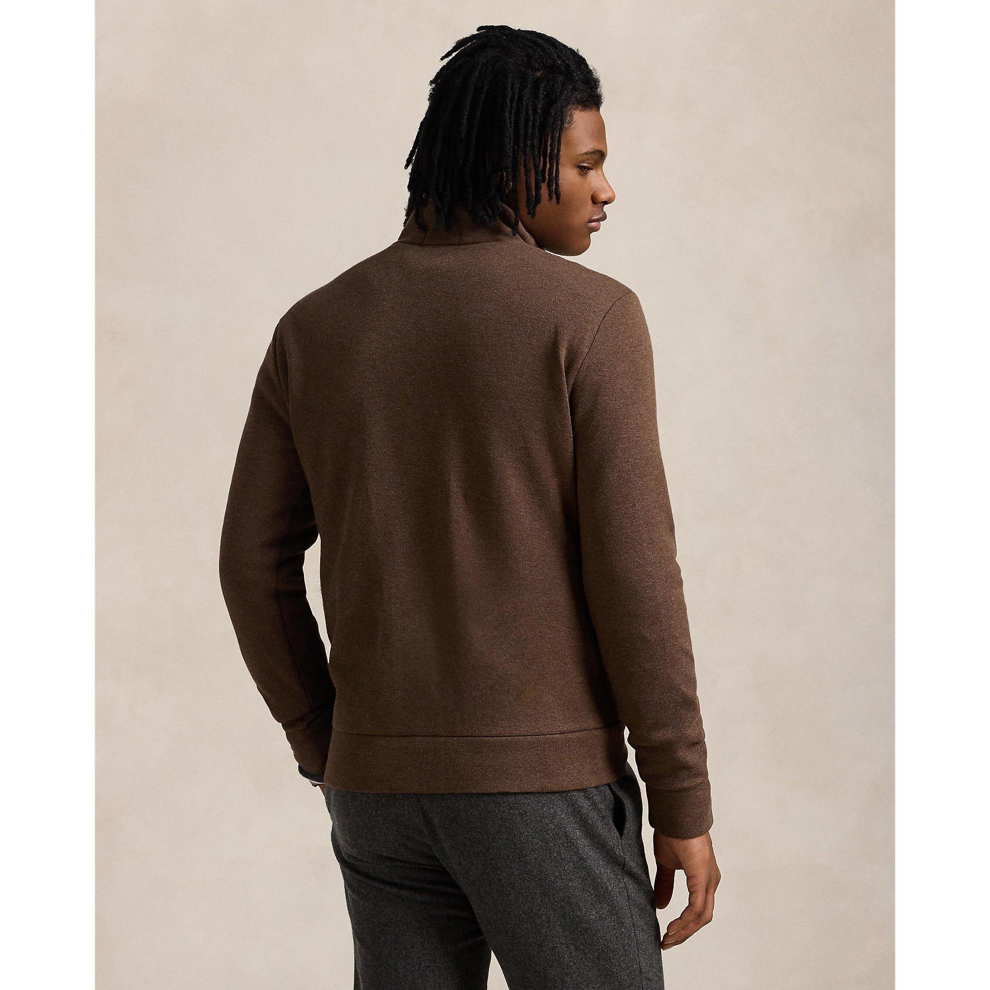 Brown Heather - Polo Ralph Lauren - Logo 1/4 Zip Fleece - 3