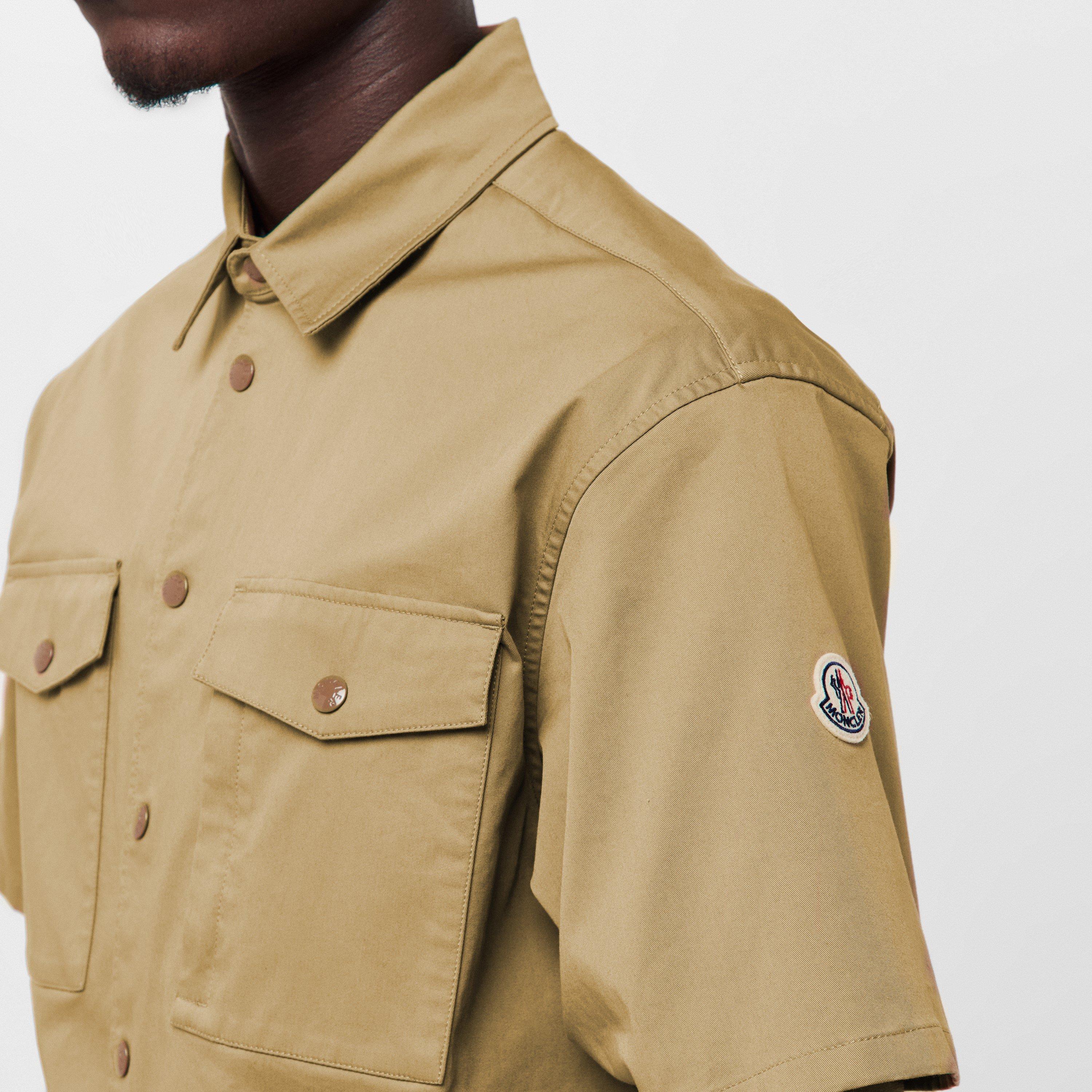 Cognac 248 - Moncler - Men's Plain Short-Sleeve Shirt - 5