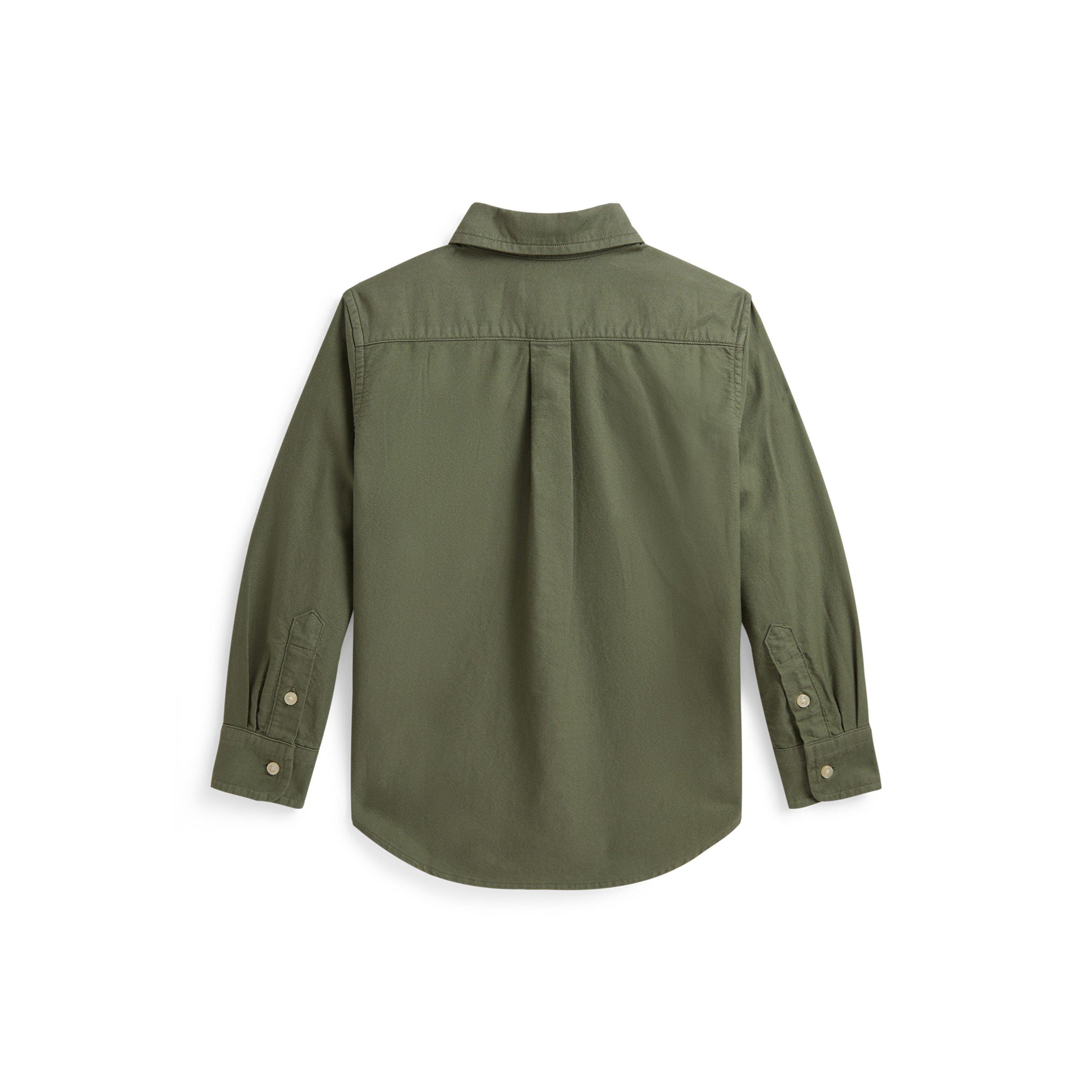 Cargo Green - Polo Ralph Lauren - Kids' Long Sleeve Plain Shirt - 2