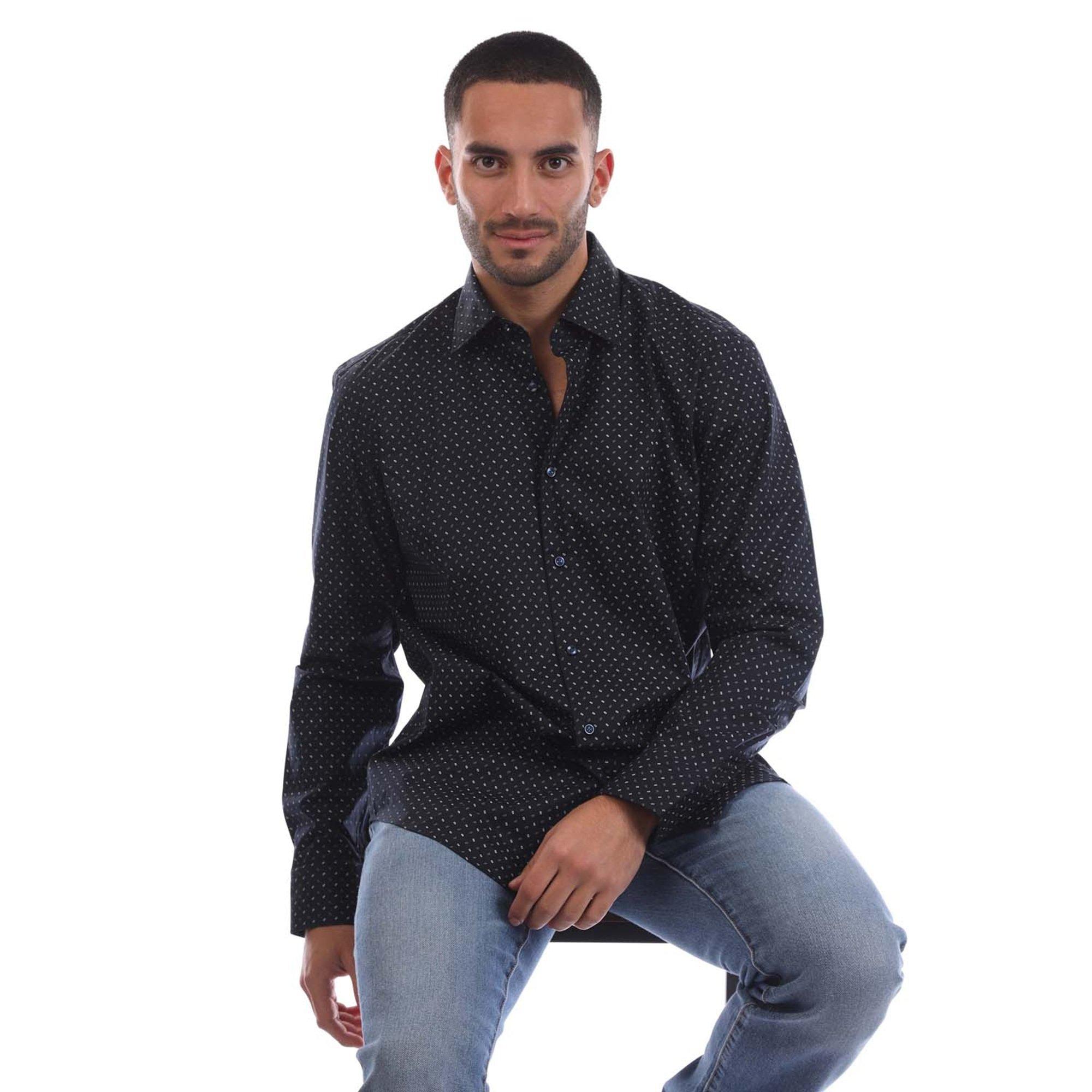 Dark Blue - Boss - H-Joe-Kent-C1-214 10270673 01 Oxford Shirt Mens - 4