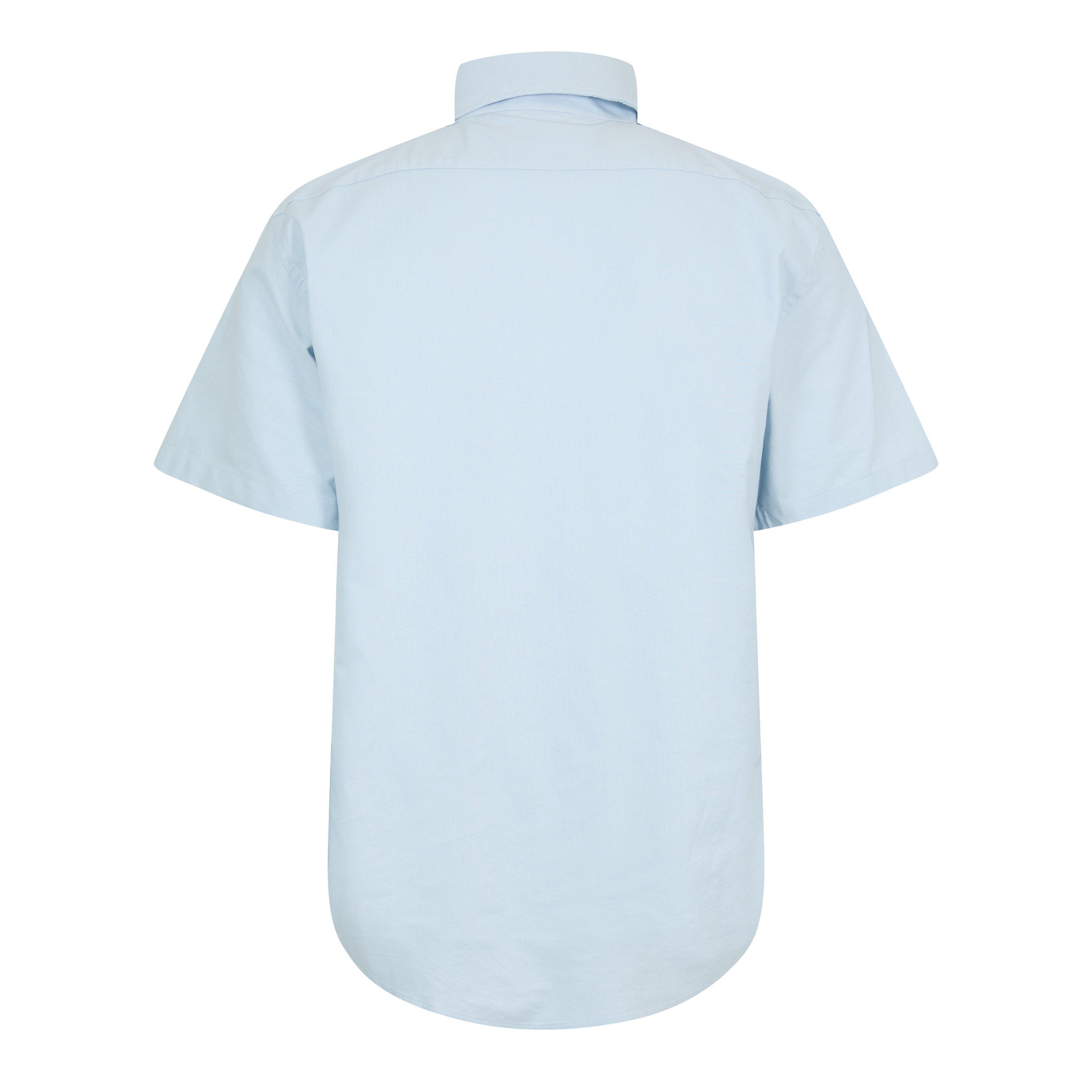 Sky Blue - Belstaff - Men's Short Sleeve Plain Shirt - 2