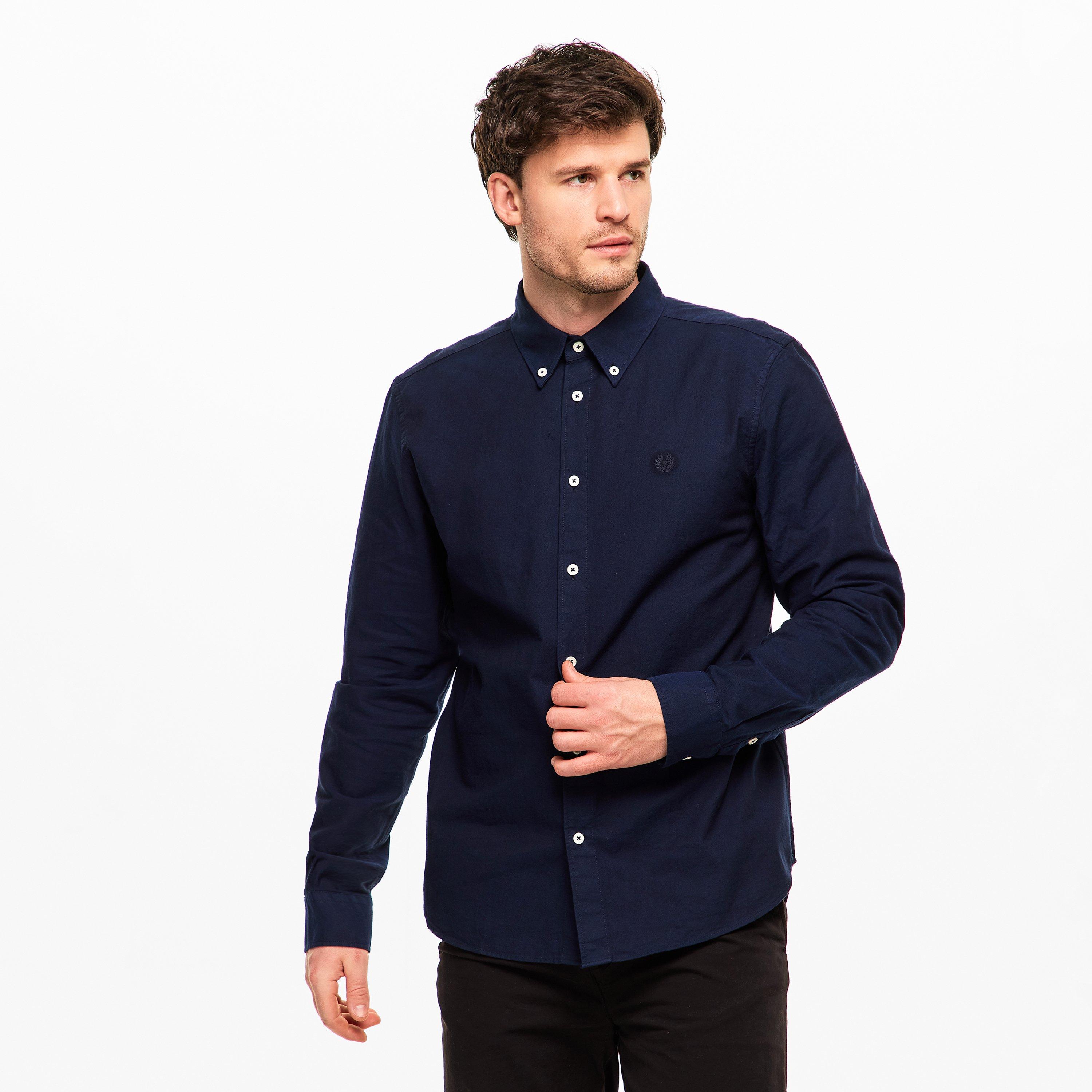 Dark Ink - Belstaff - Men's Long Sleeve Shirt - 3