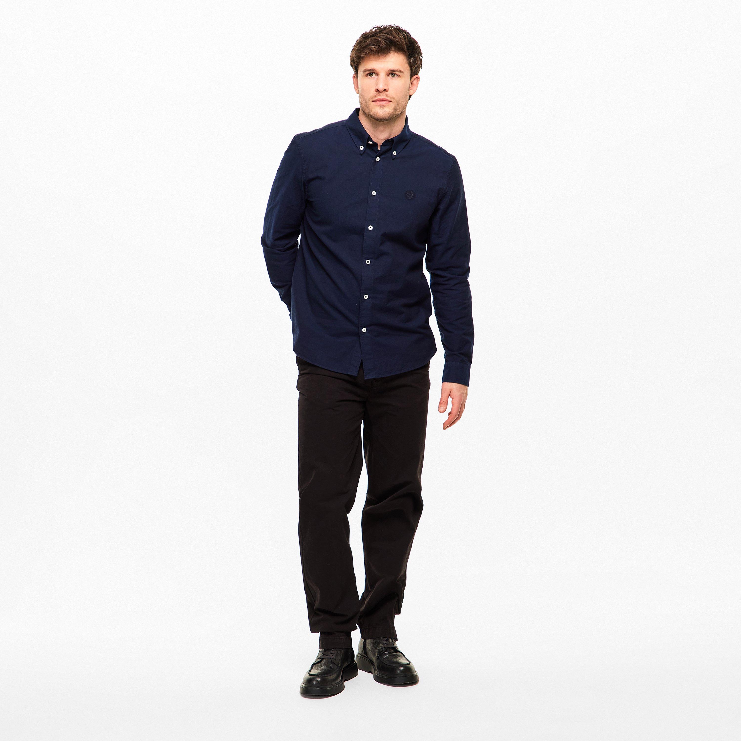 Dark Ink - Belstaff - Men's Long Sleeve Shirt - 6