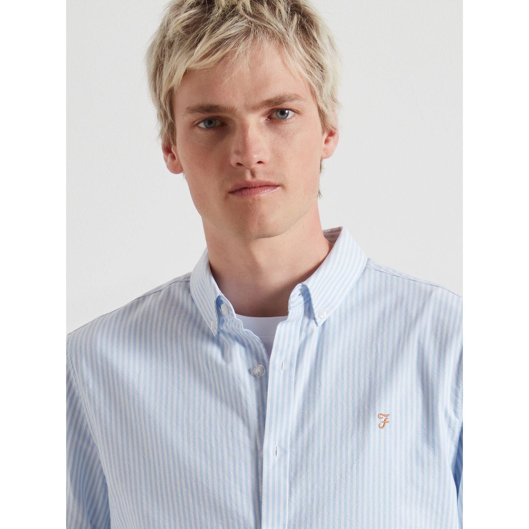 Sky Blue 468 - Farah - Farah Brewer Stripe Sn63 - 2