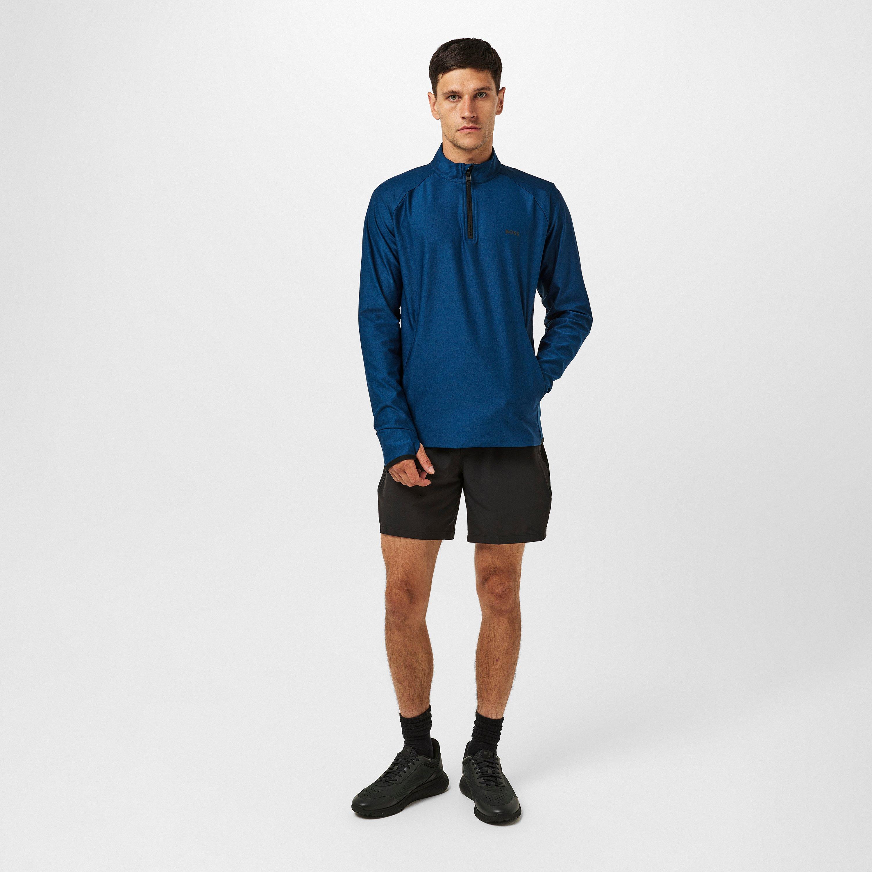 Open Blue - Boss - Men's Sweat Active quarter Zip Fleece Sweatshirt - 6