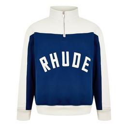 Rhude Contrast Quarter Zip Varisty