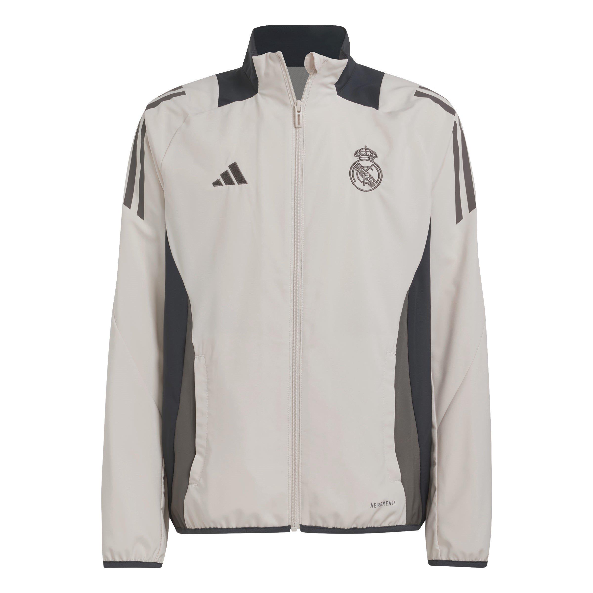 Adidas  Kids Kids Real Madrid European Training Tracksuit Top 24/25 - Putty Mauve - 15-16 Years
