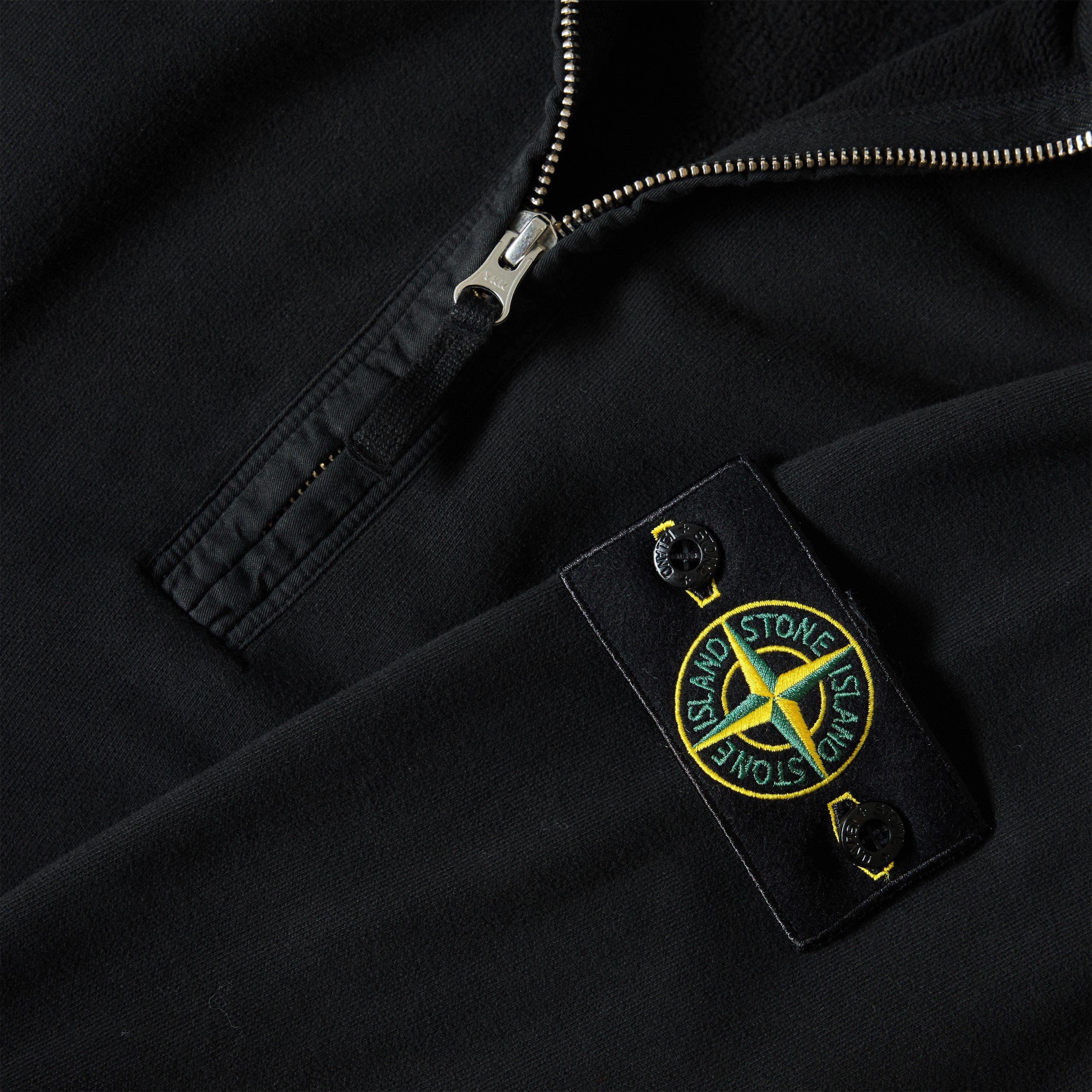Black V0029 - Stone Island - Stone 1/4 Zp Brushed Sn64 - 3