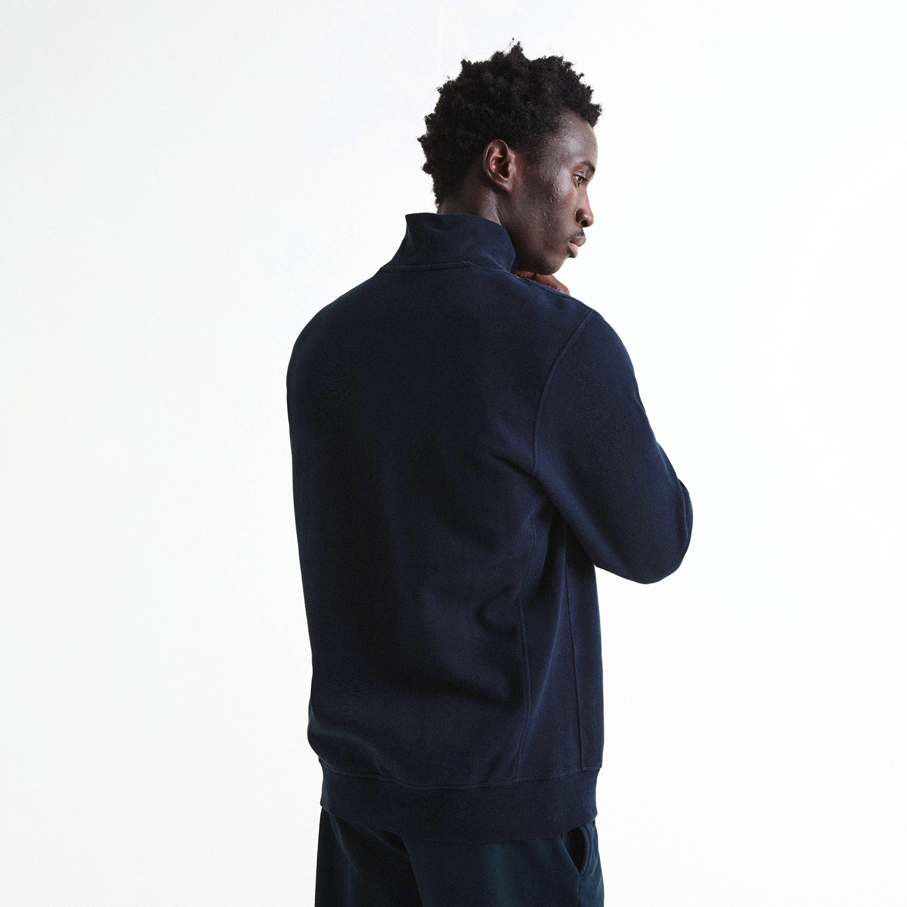 Navy V0020 - Stone Island - Stone 1/4 Zp Brushed Sn64 - 4