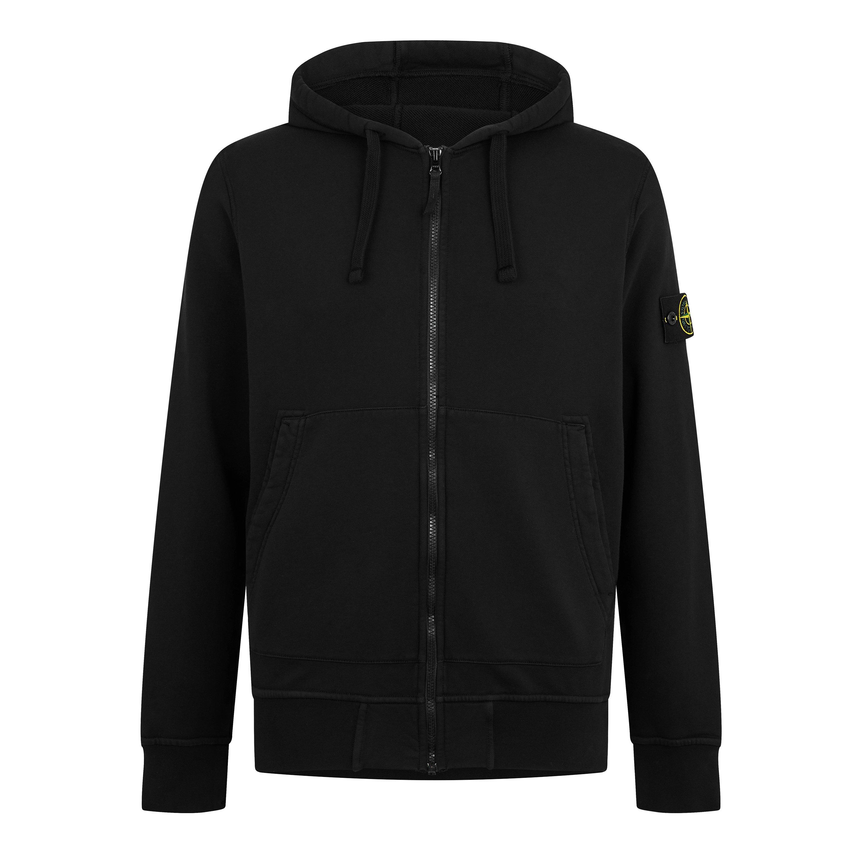 Black V0029 - Stone Island - Stone LW F-Zip Hood Sn62 - 1