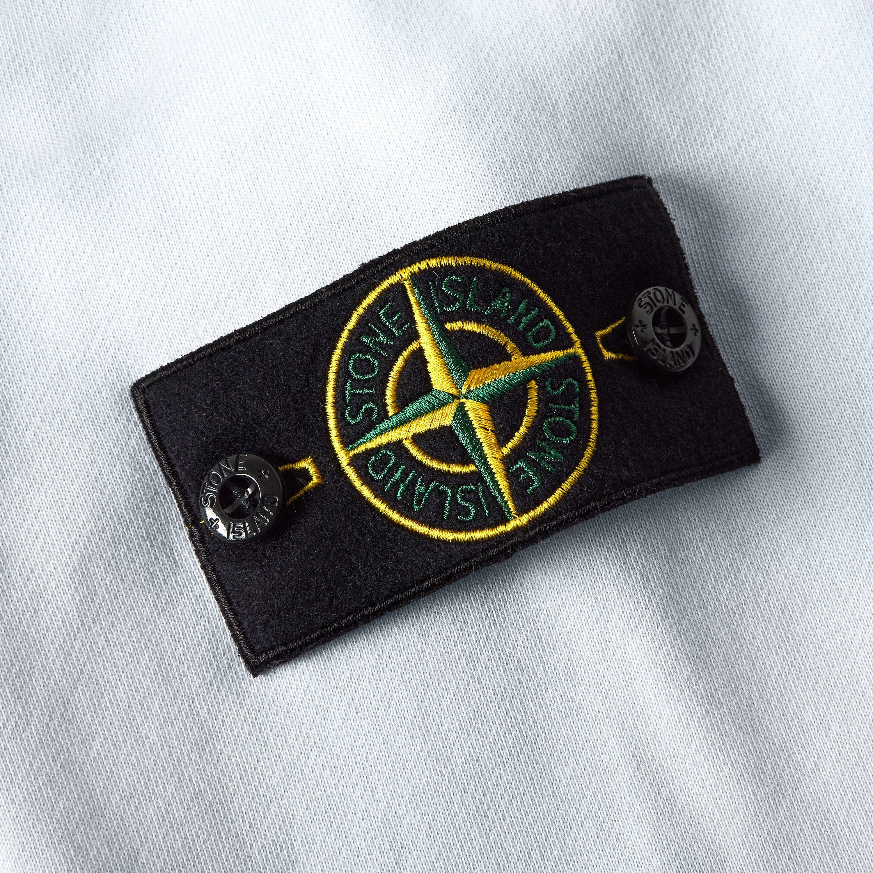 Sky Blue V0041 - Stone Island - Men's Full Zip Hooded Fleece - 5