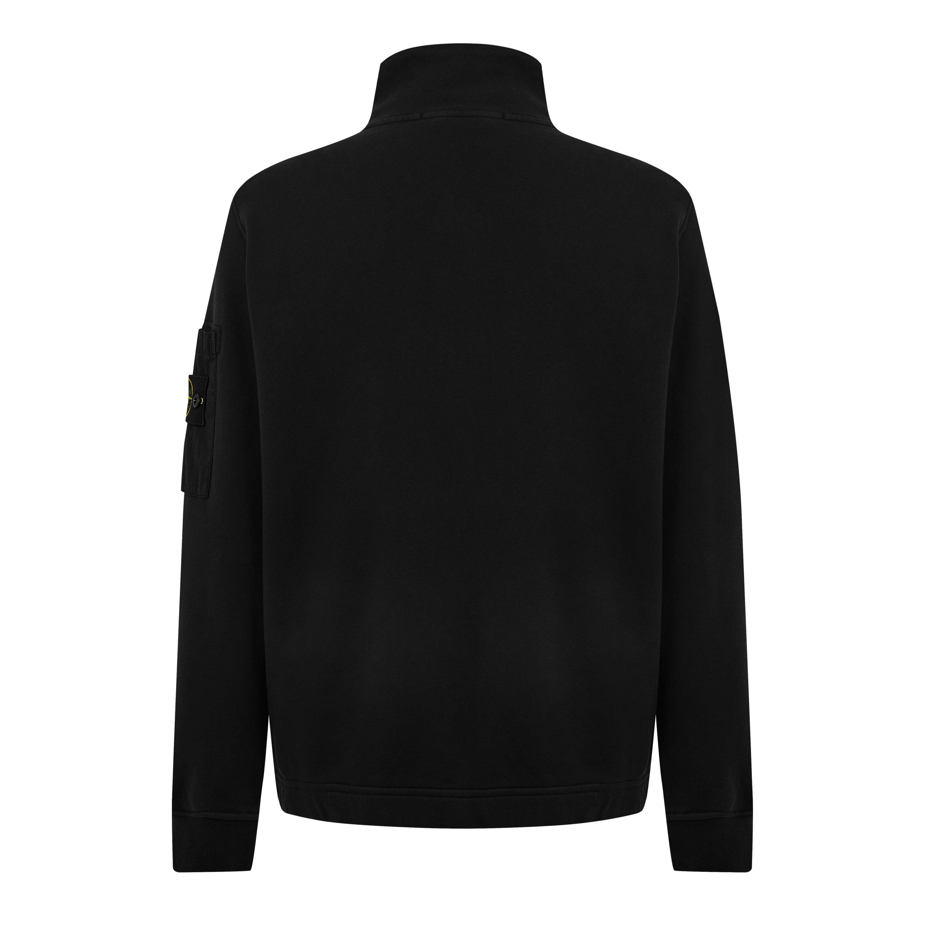 Black V0029 - Stone Island - Mens Fleece Track Jacket - 2