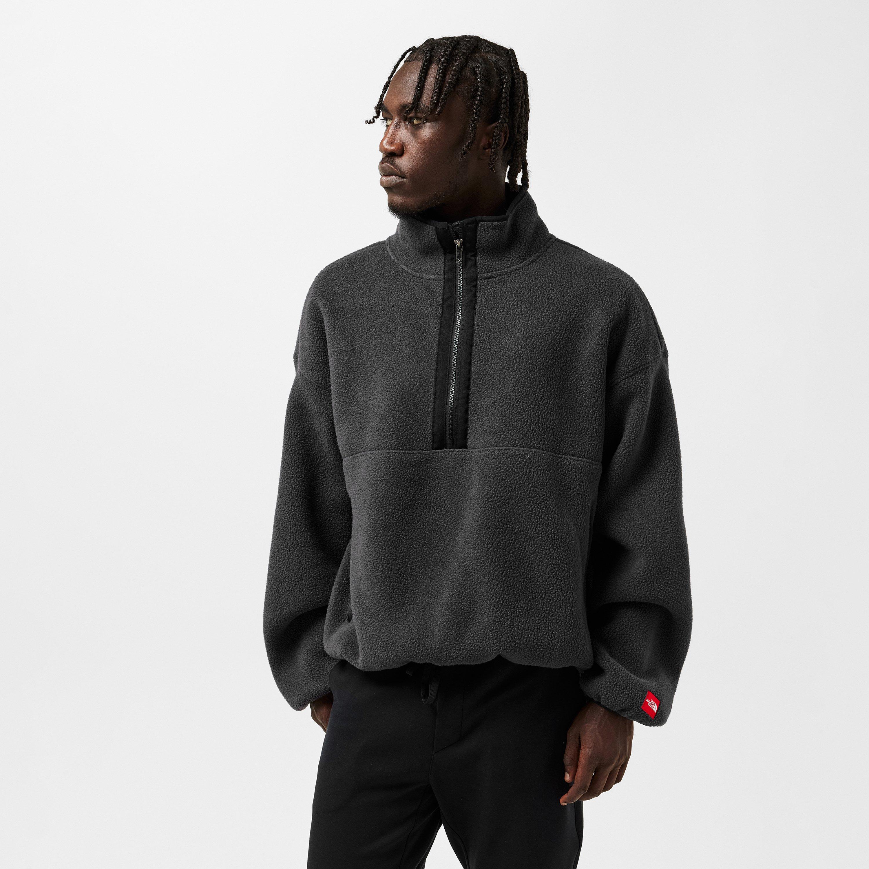 Obsidian Black - The North Face - Men's quarter Zip Fleece - 3