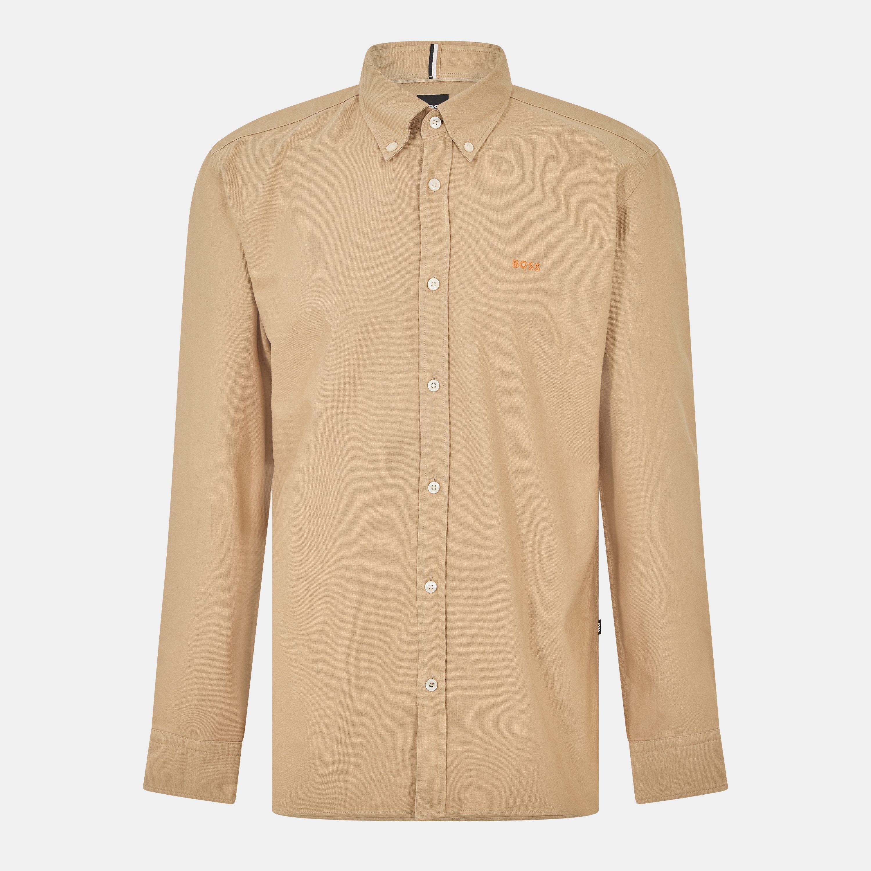 Boss Men's Long Sleeve Shirt - Light Beige - XL