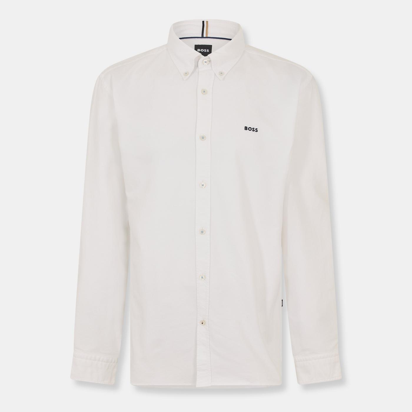 hugo boss white dress shirt Stretch-Cotton Canvas Slim-Fit A refined business shirt by BOSS Menswear Hugo Boss Men's T-Christo Slim