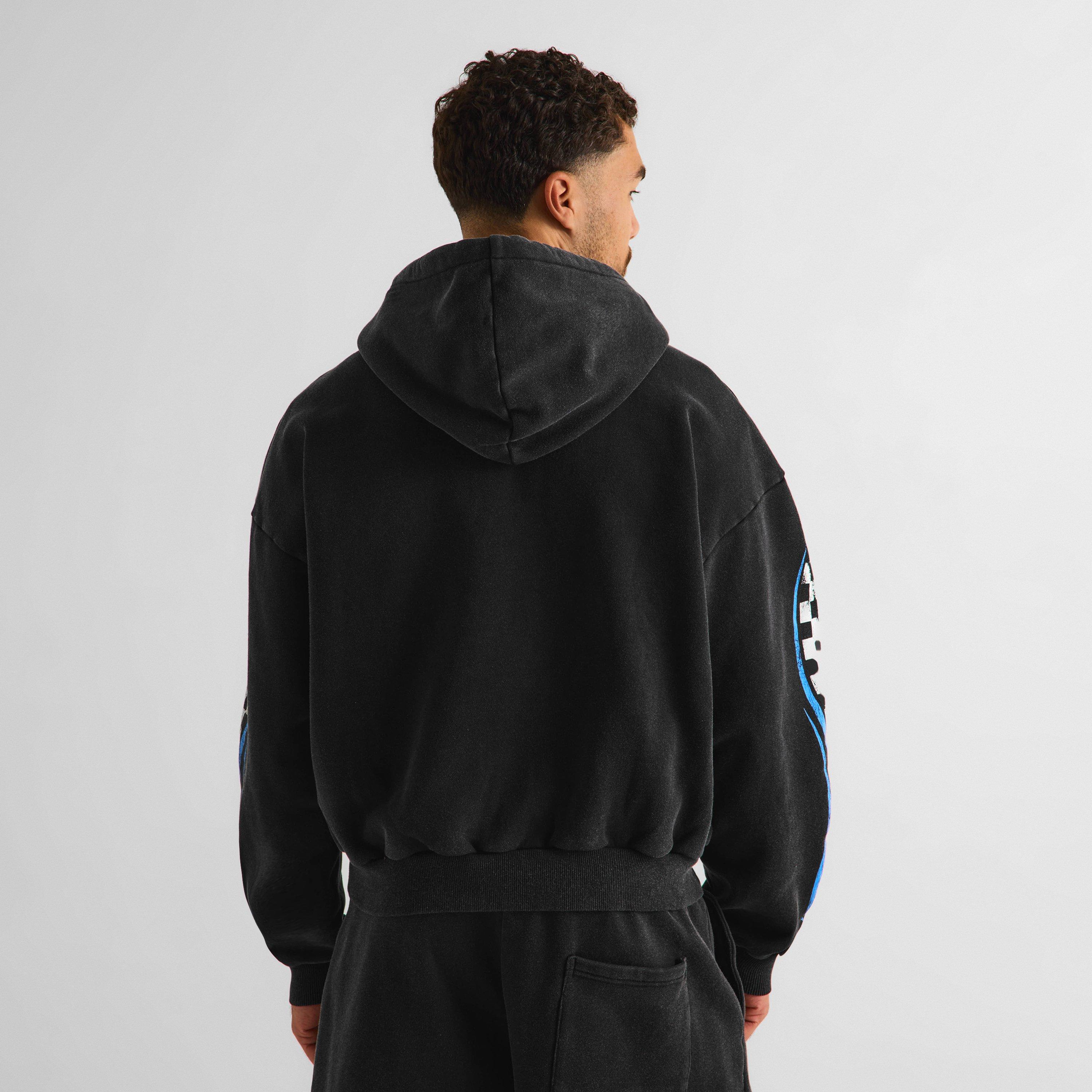 WASH BLACK - God Made - Men's Full Zip Fleece - 4