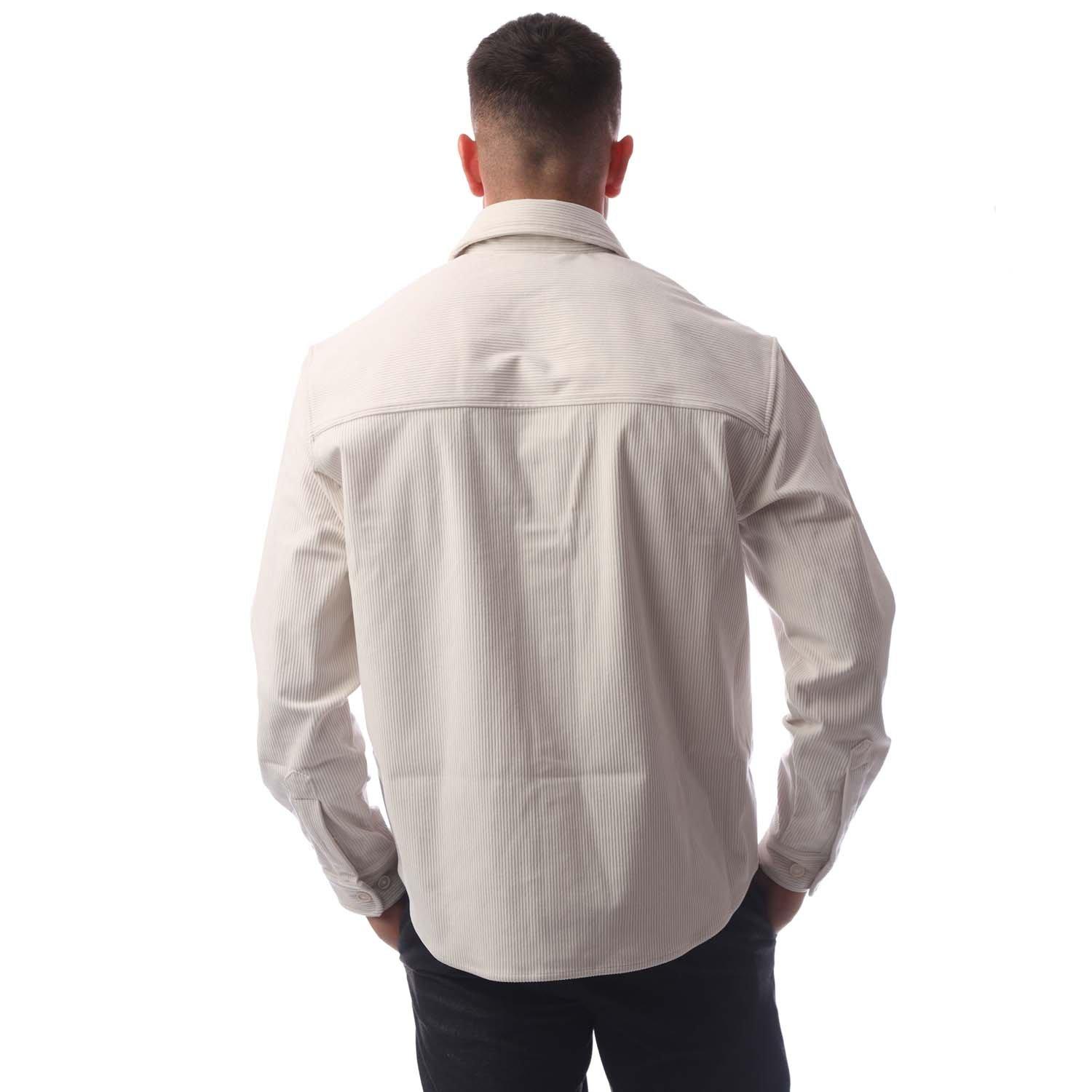 Open White - Boss - Men's Owen Long-Sleeve Plain Shirt - 2