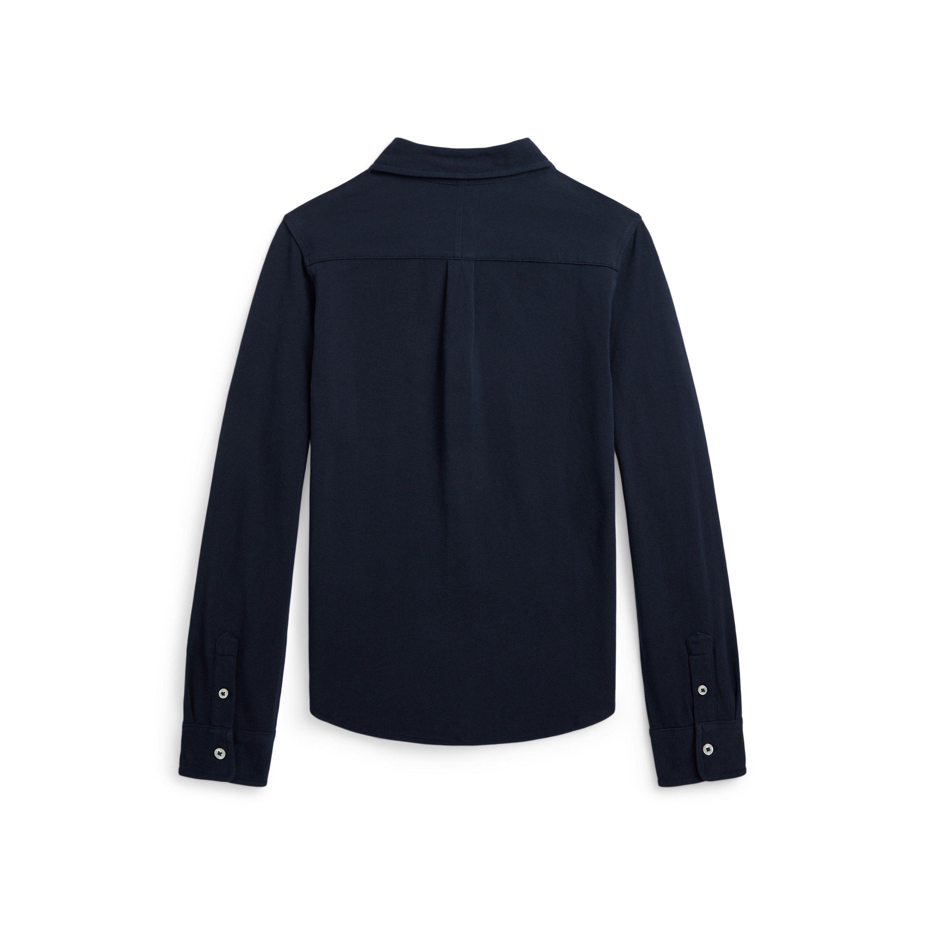 Aviator Navy - Polo Ralph Lauren - Kids' Mesh Long Sleeve Plain Shirt - 2