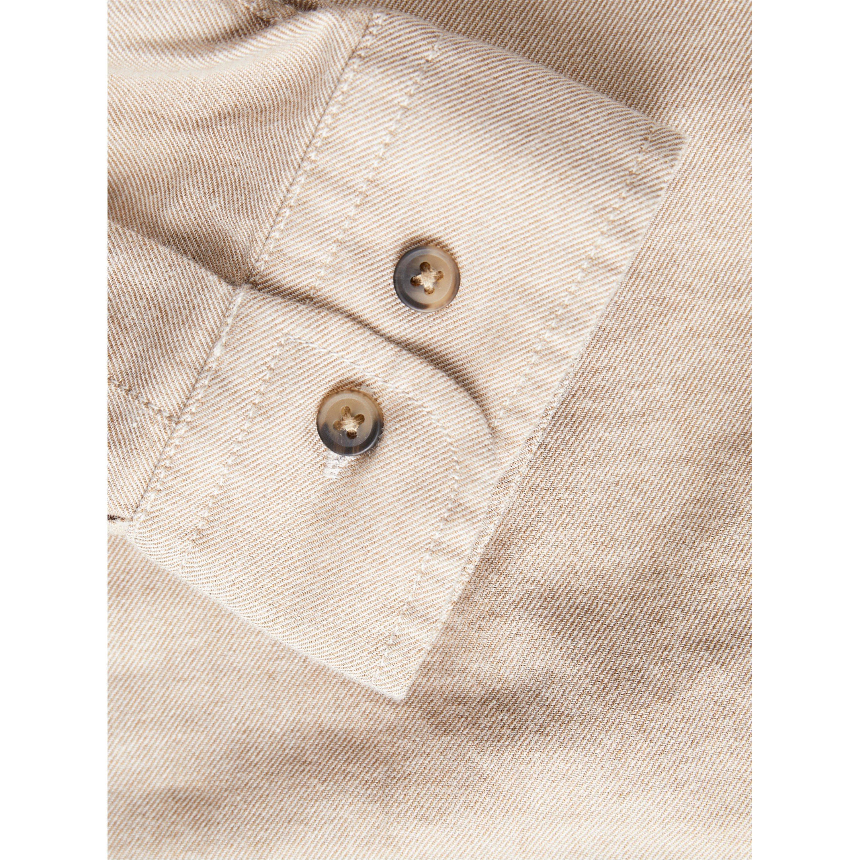 Oatmeal - Jack and Jones - Classic Long-Sleeve Plain Shirt - 6