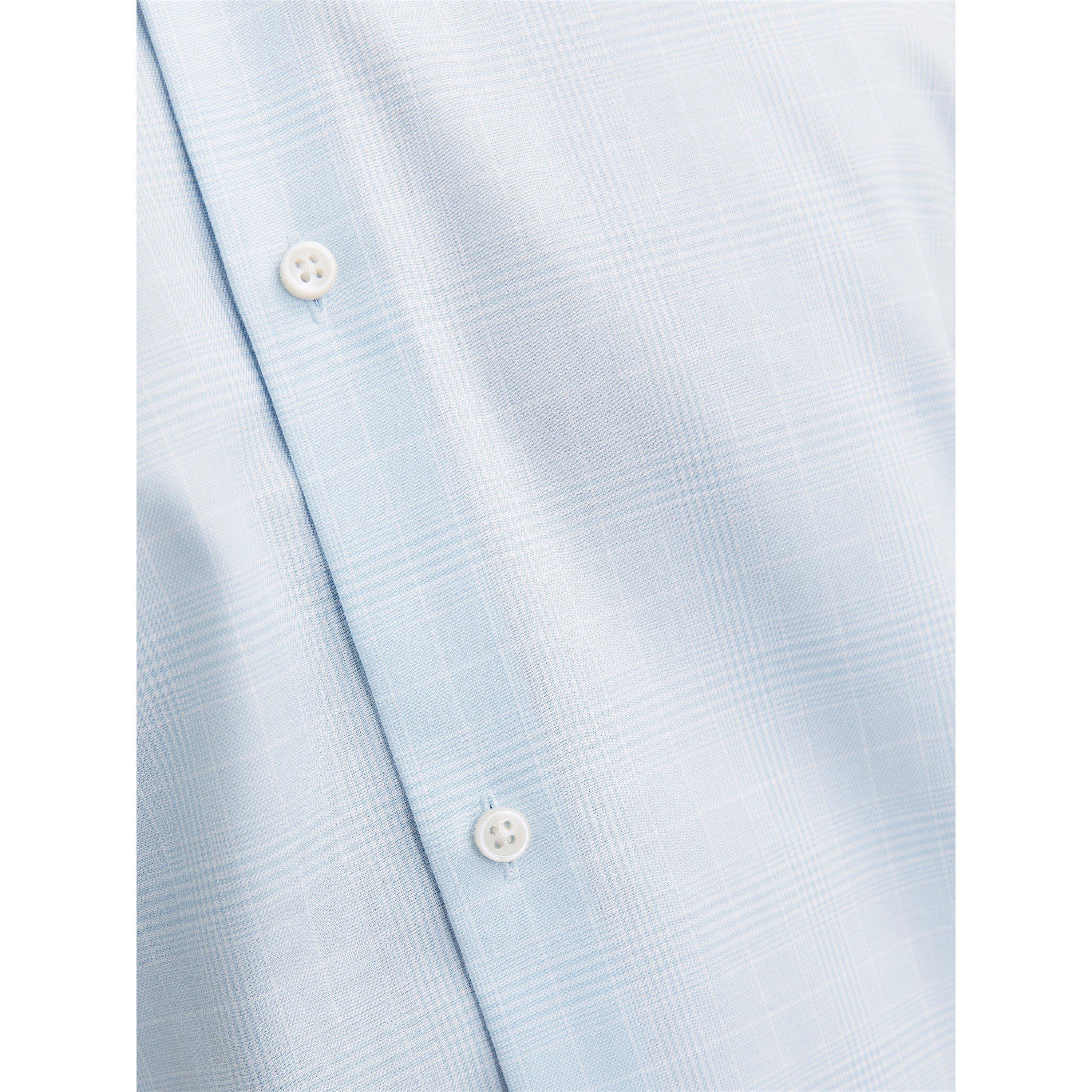 Chambray Blå - Jack and Jones - Parker Long-Sleeve Patterned Shirt - 6