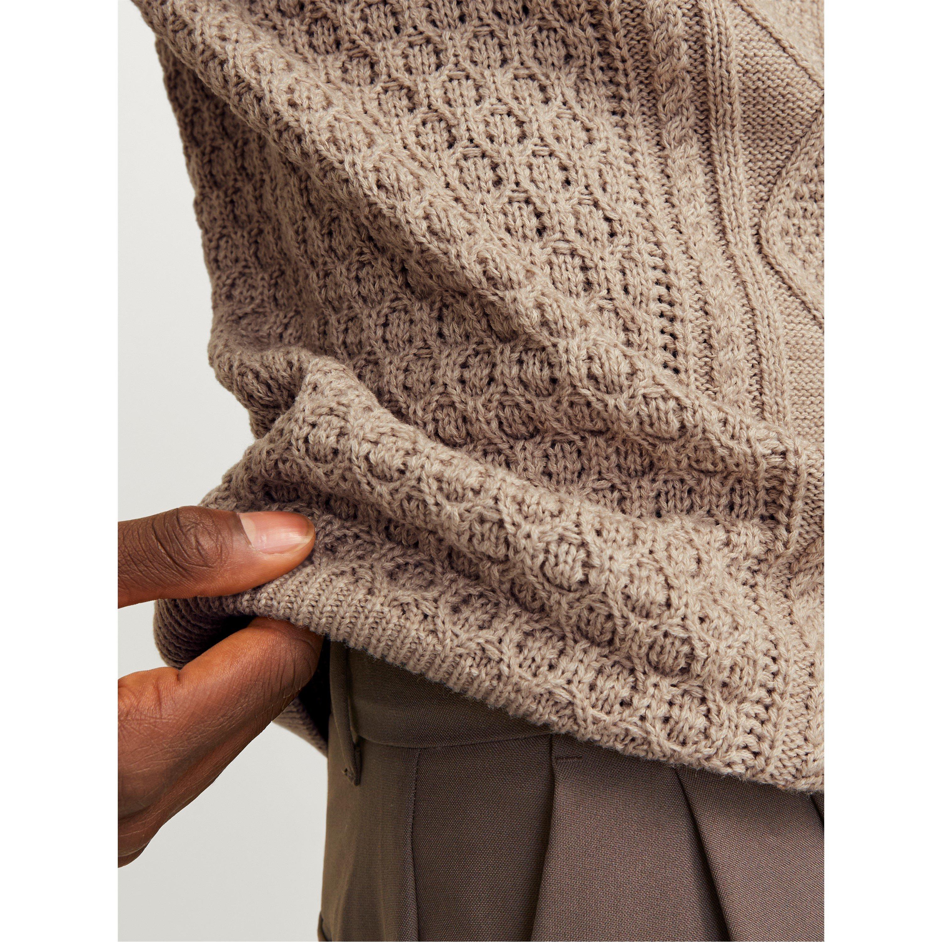 Pure Cashmere - Jack and Jones - North Knitted quarter Zip Fleece Fabric - 4