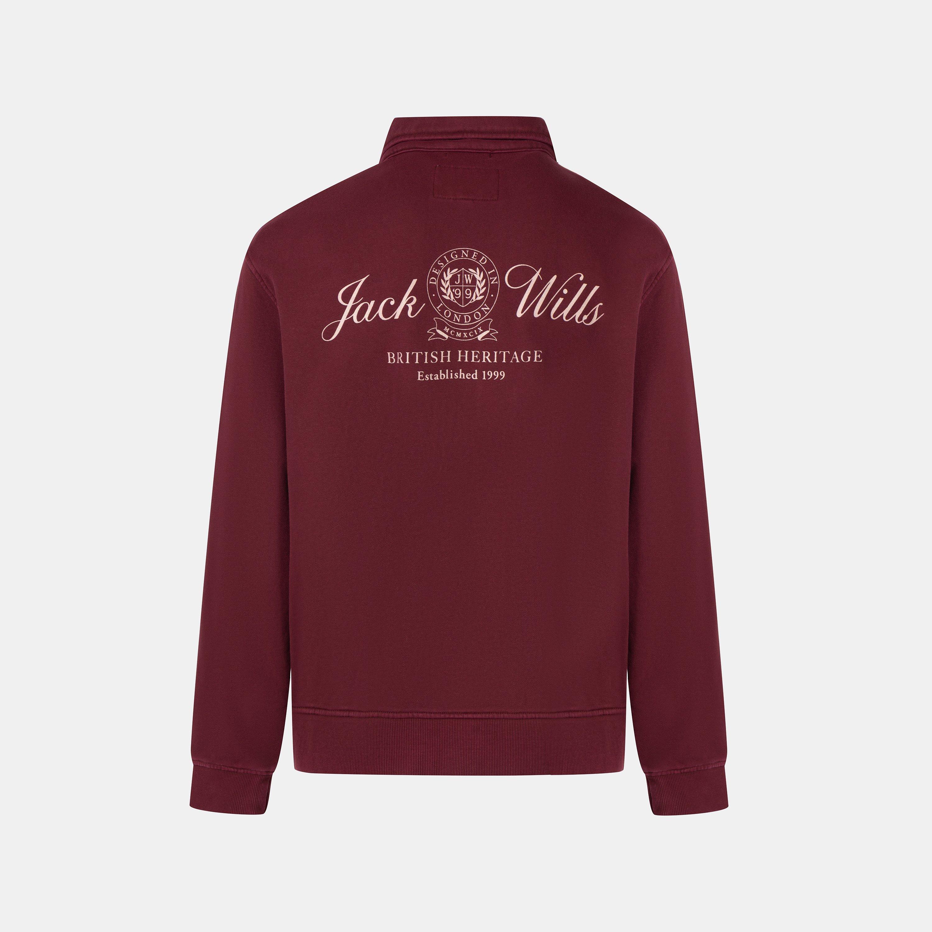 Port - Jack Wills - JW Vintage 1/4 Zip Sn64 - 2