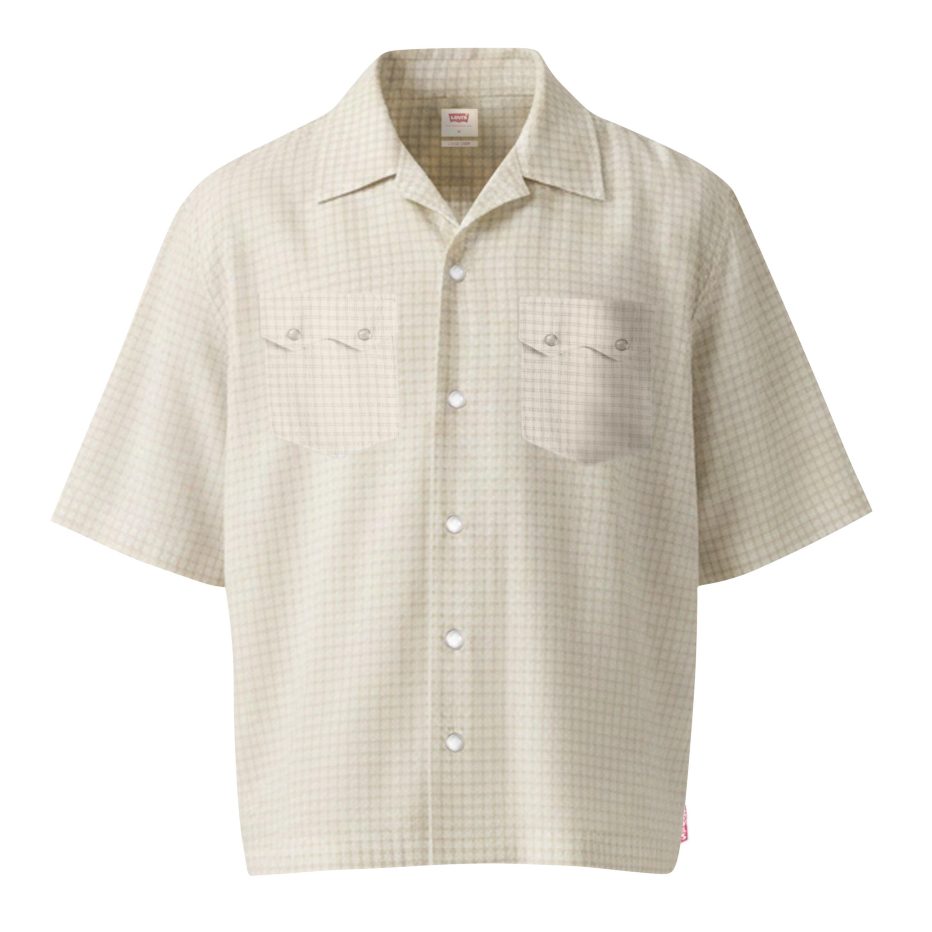Levis Ss Boxy Western Criss Cross - White - S